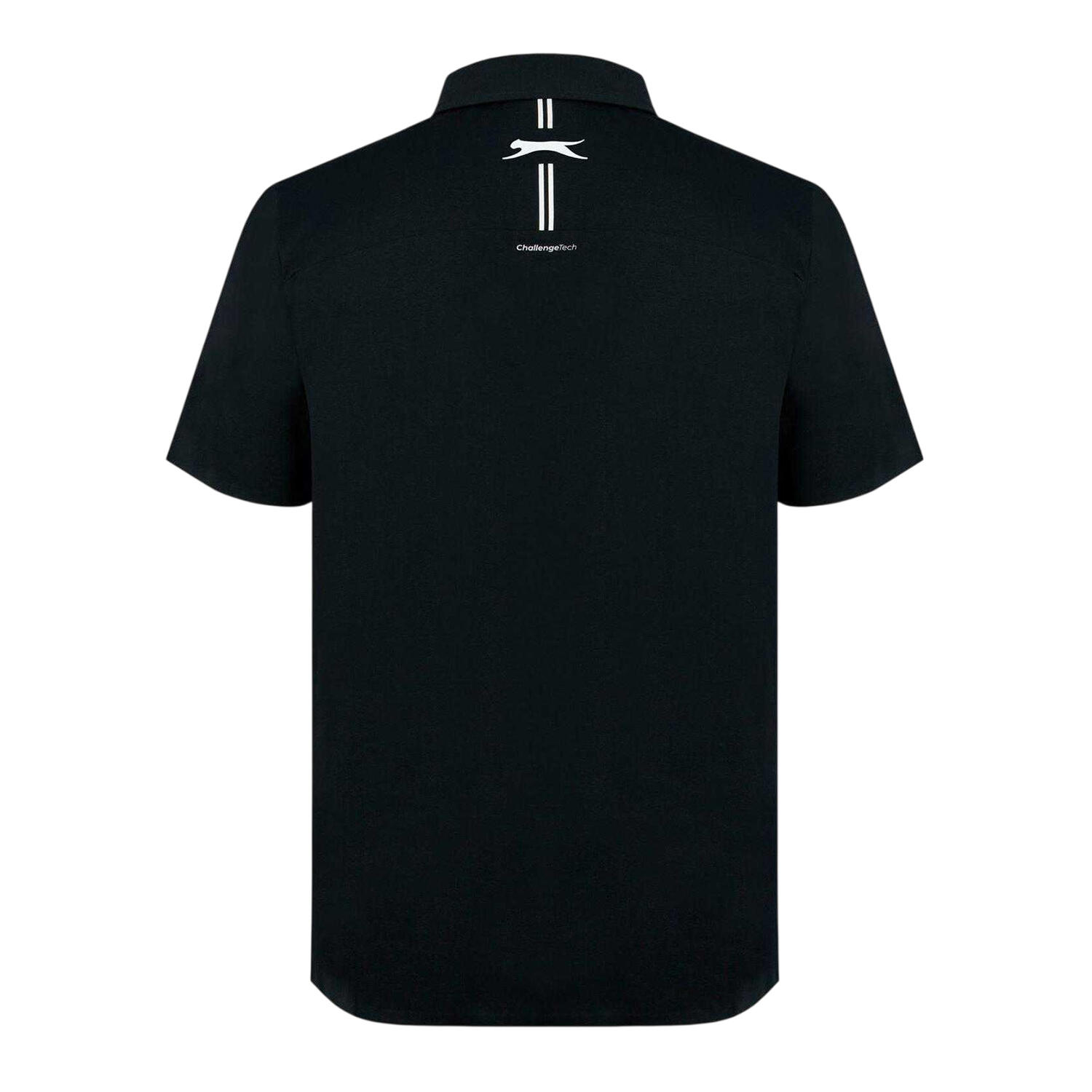 Poloshirt für , Polyester, Emblem Herren Schwarz 2/2