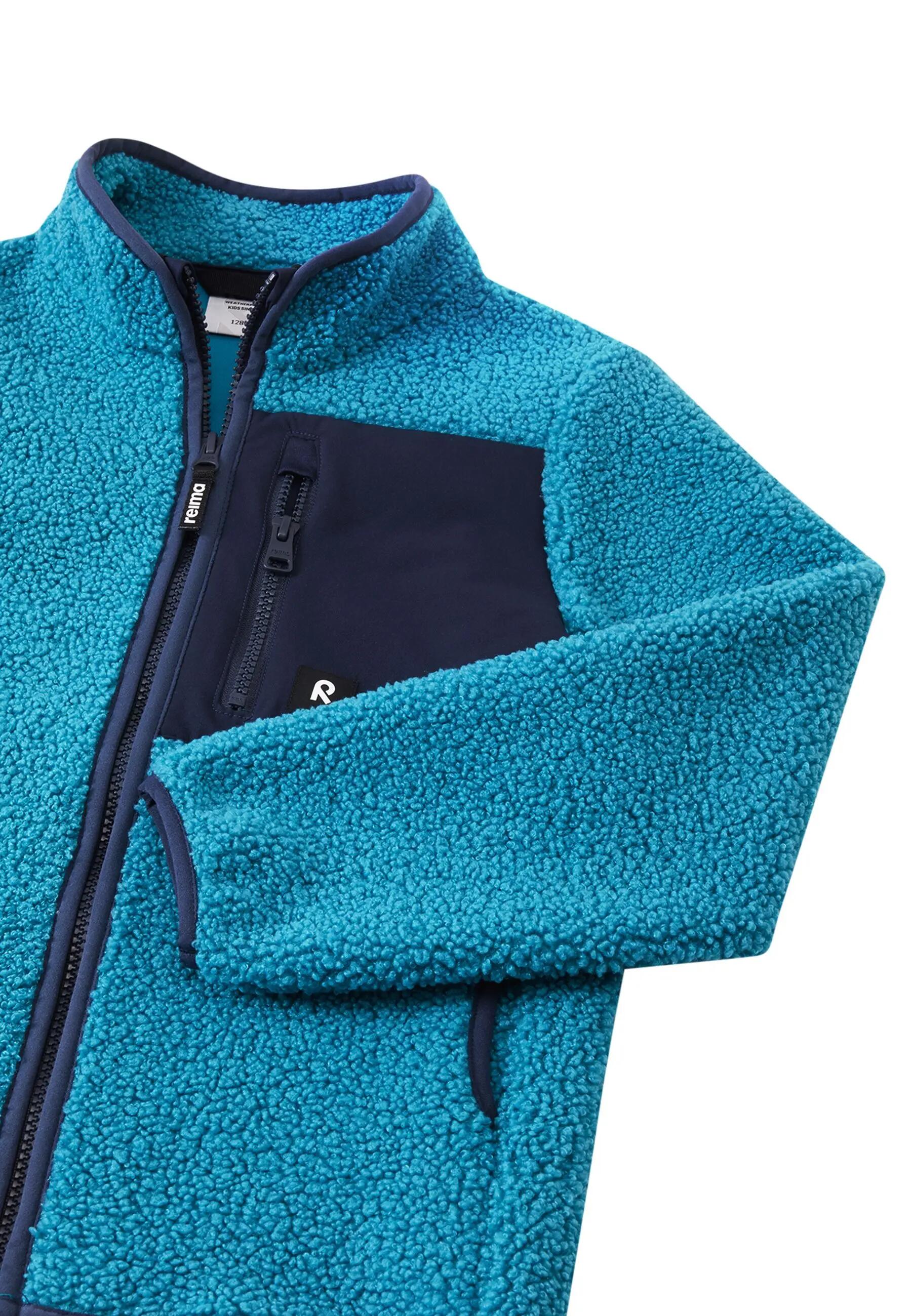 Kinder Fleecejacke Turina Aquatic Blue 3/5