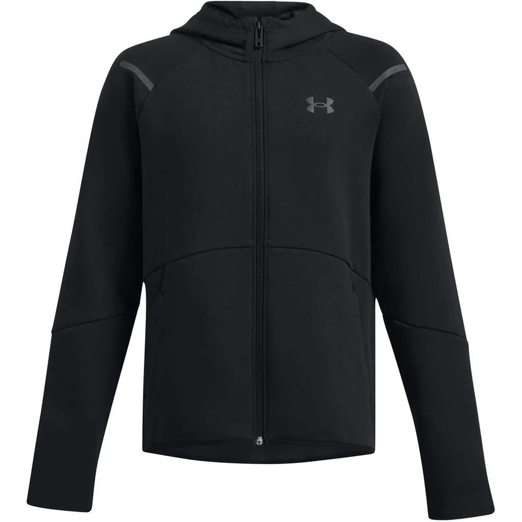 Boys Full Zip Hoodie (Black)