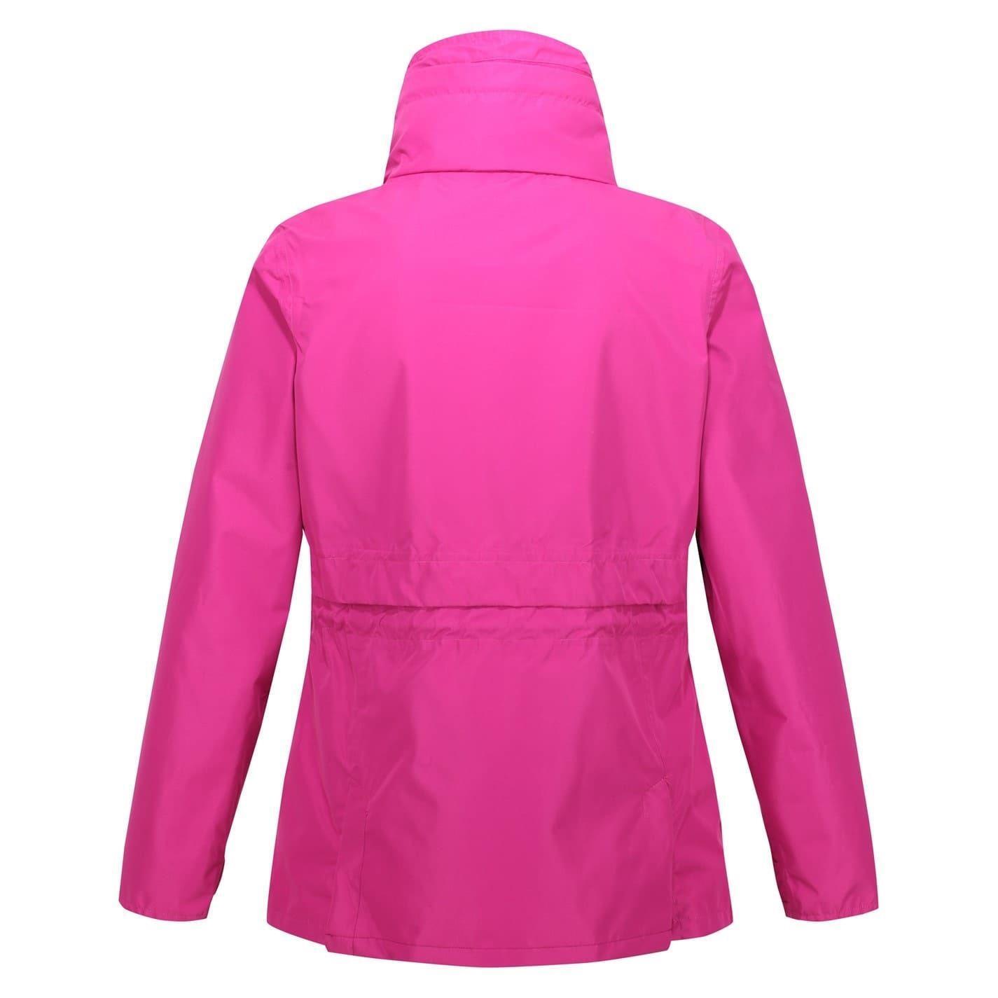 Imperméable Uni À Capuche Et Taille Ajustable NADIRA Femme (Fuchsia) 2/5
