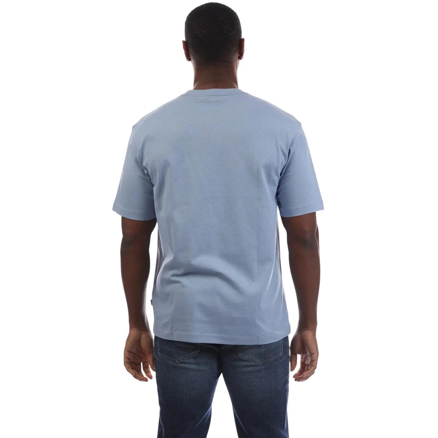 Tshirt Motif/style Logo Homme (Bleu) 3/3