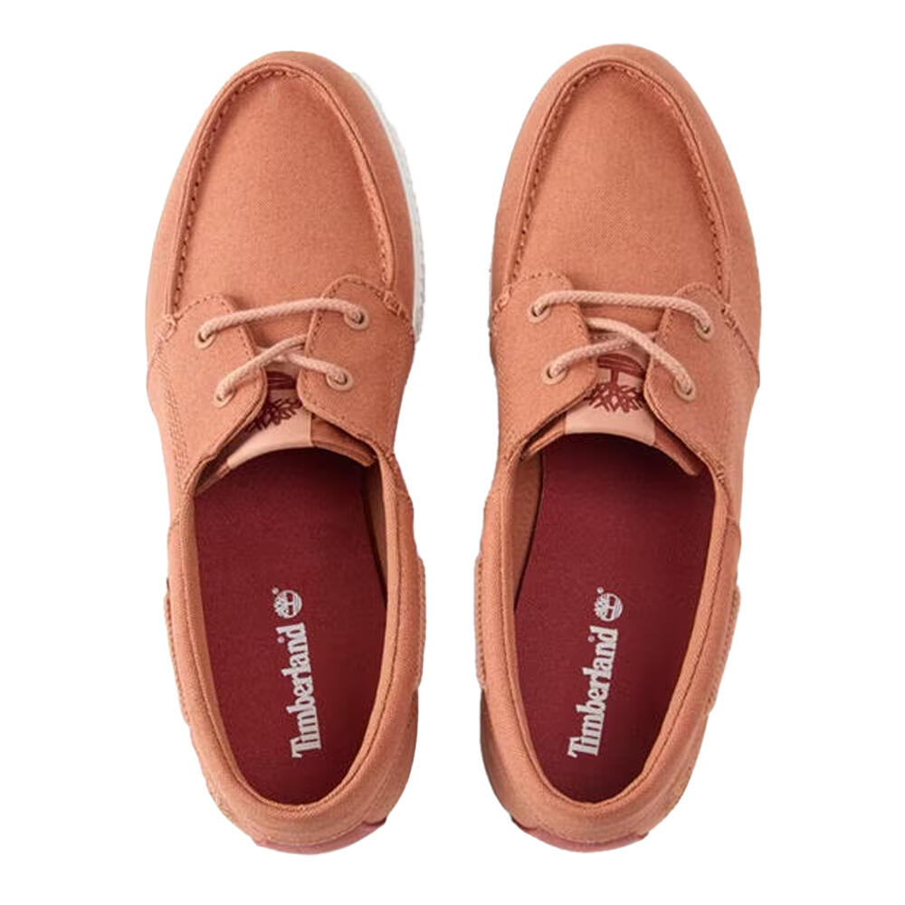 Scarpe Da Barca Tela PiattaUomo Timberland Ruggine 3/4