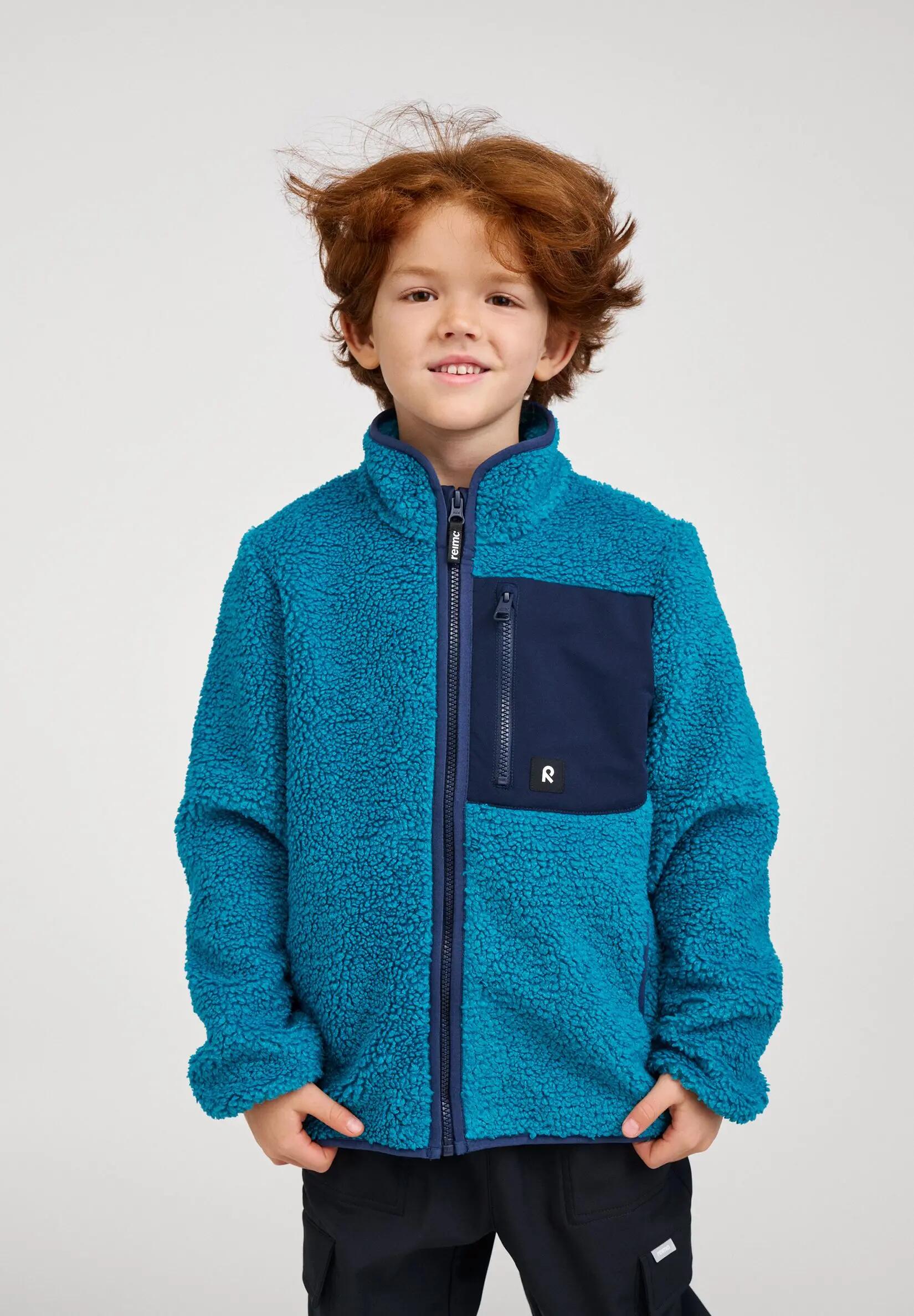 Kinder Fleecejacke Turina Aquatic Blue 5/5