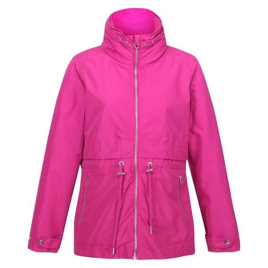 Imperméable Uni À Capuche Et Taille Ajustable NADIRA Femme (Fuchsia)