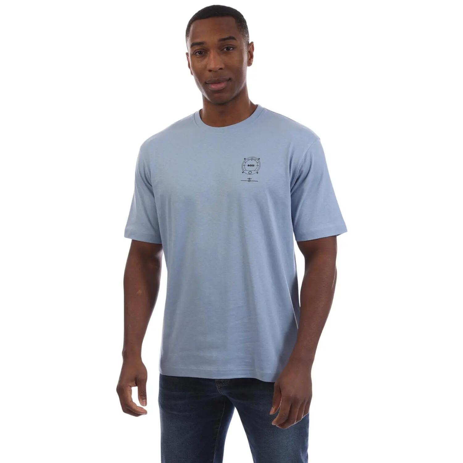 Tshirt Motif/style Logo Homme (Bleu) 2/3