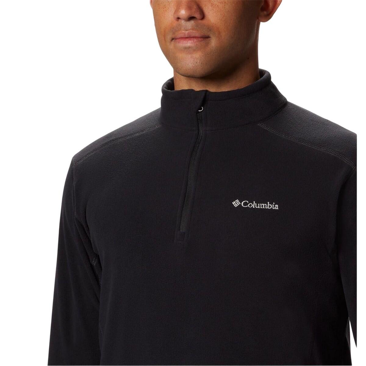 Mens Klamath Range Half Zip Fleece Top (Black) 3/3
