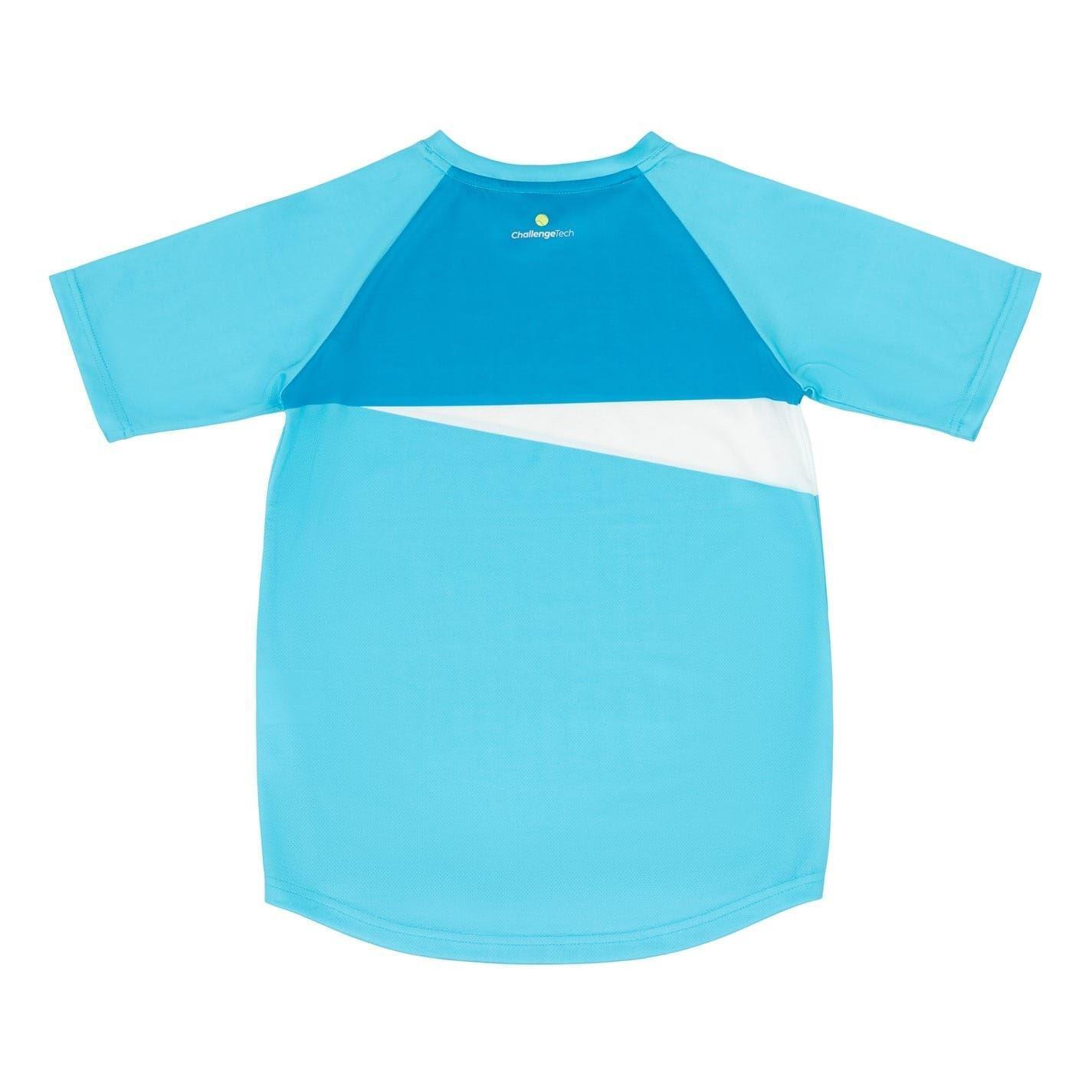Tshirt Motif/style Blocs De Couleurs COURT Enfant (Bleu) 2/3