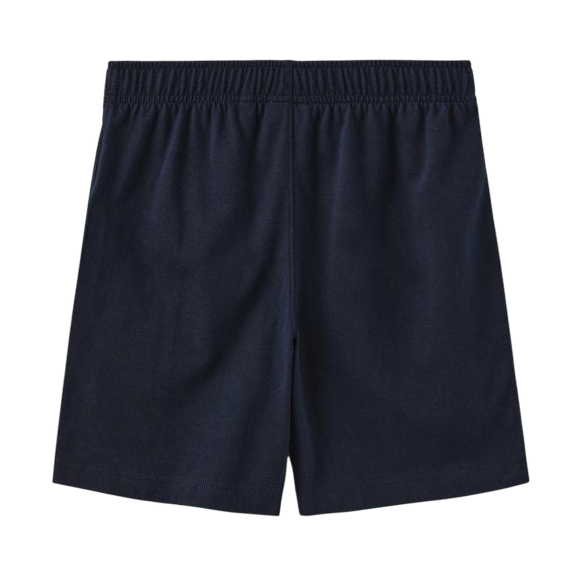 Short De Jogging Motif/style Logo Garçon (Bleu Marine) 2/2