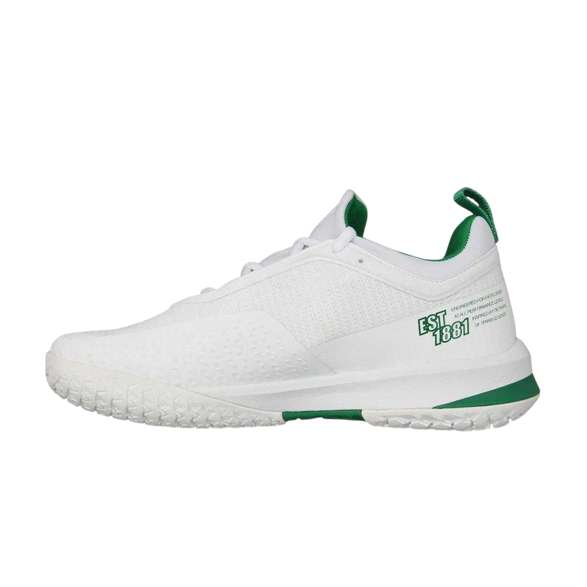 "Pro" Sneaker für Herren Damen Weiß/Grün 3/4