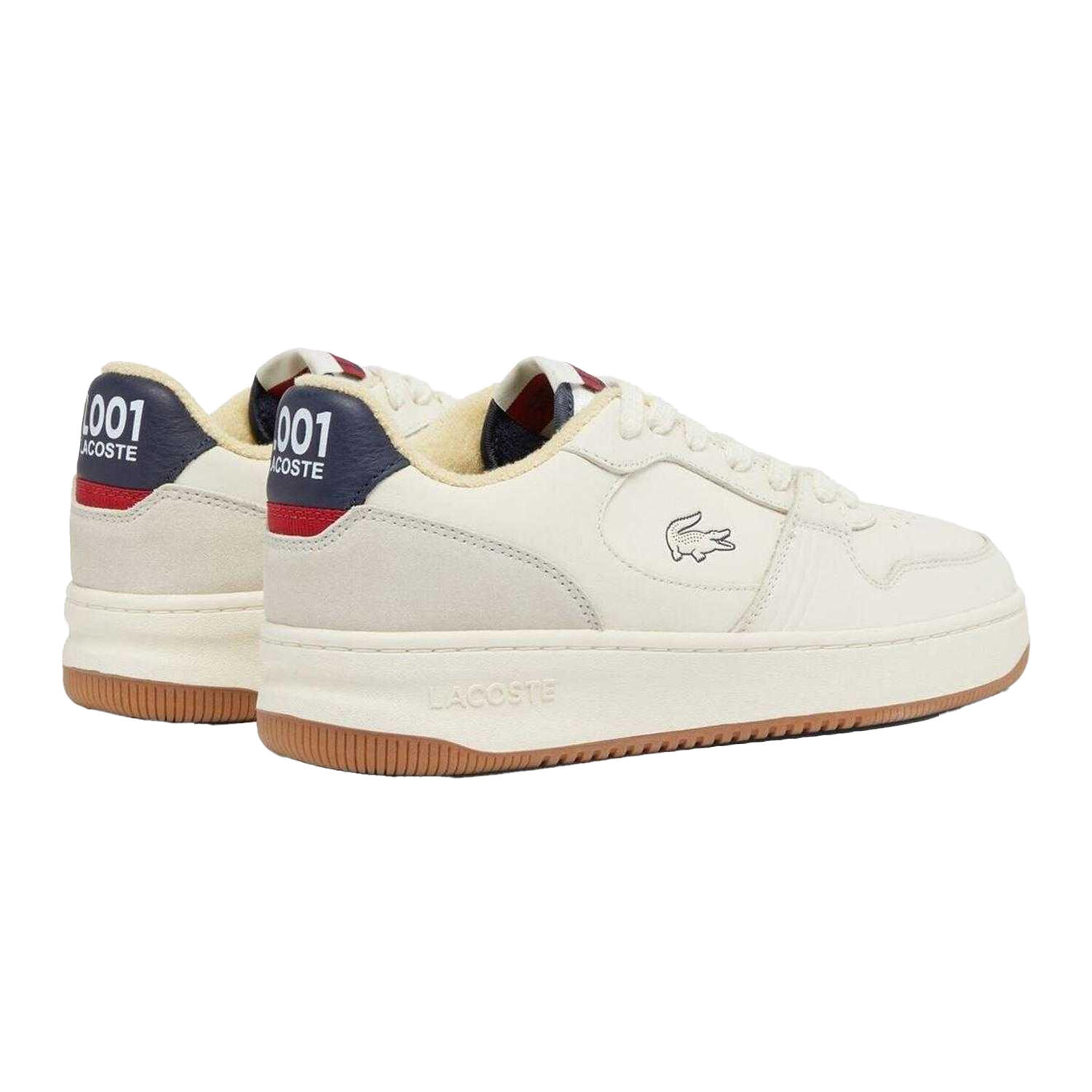 "L001" Sneaker für , Leder Herren Naturweiß 2/4