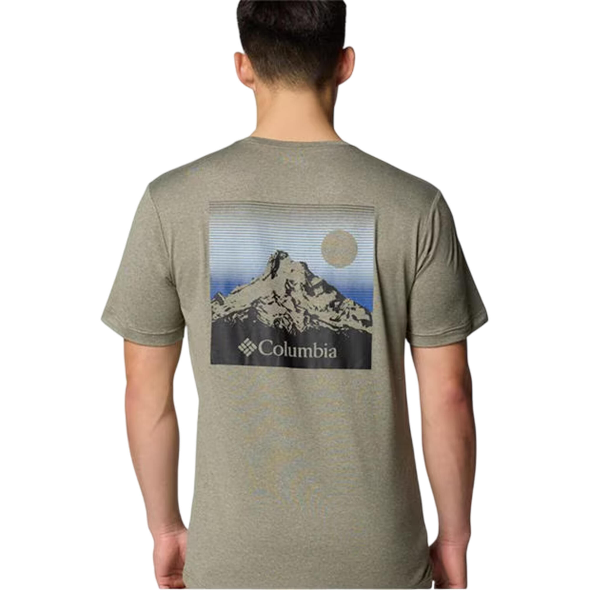 Tshirt Motif/style Imprimé Au Dos KWICK Homme (Vert-gris Pâle) 3/3