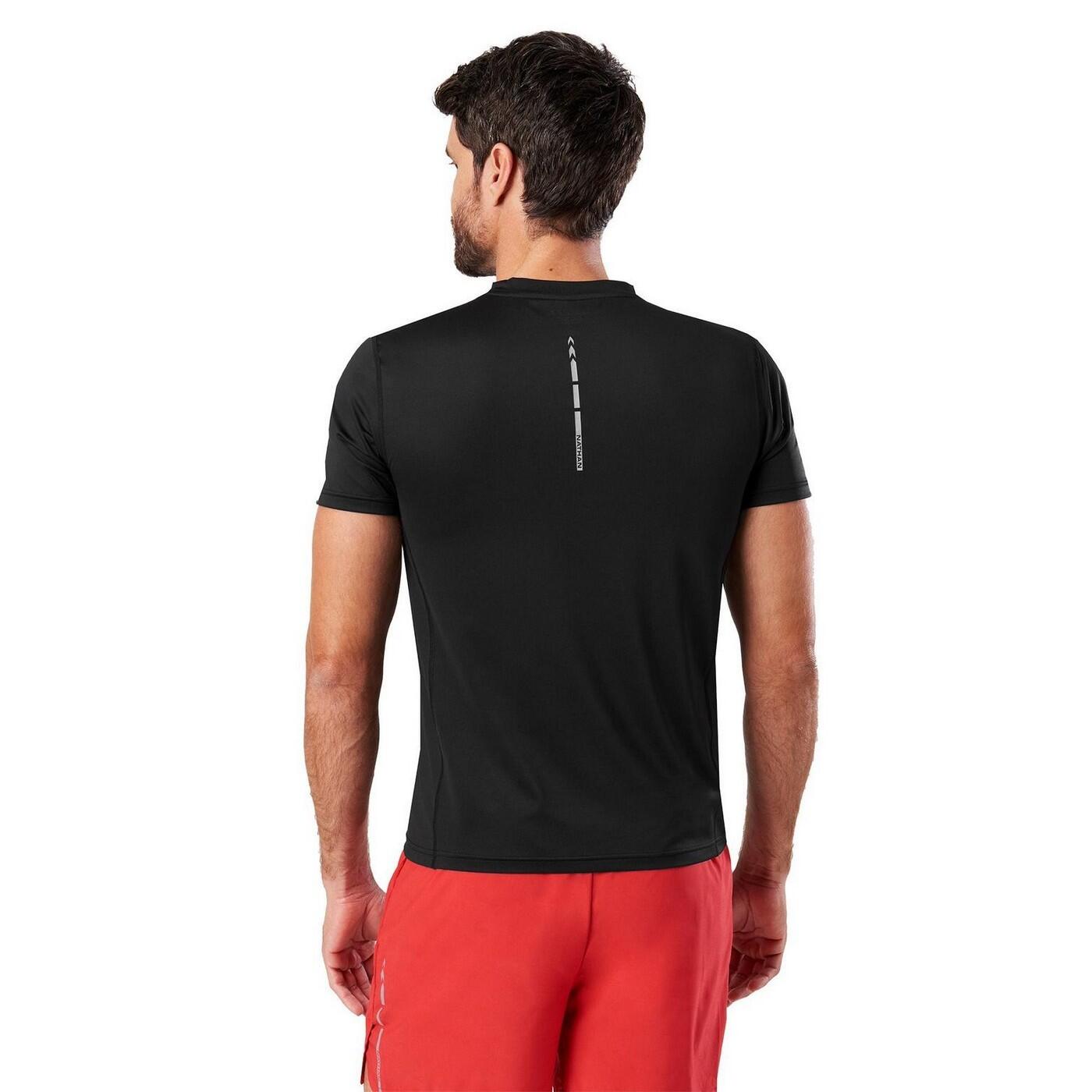 "Qualifier" TShirt für , Rundhalsausschnitt, Schmal Herren Schwarz 3/4