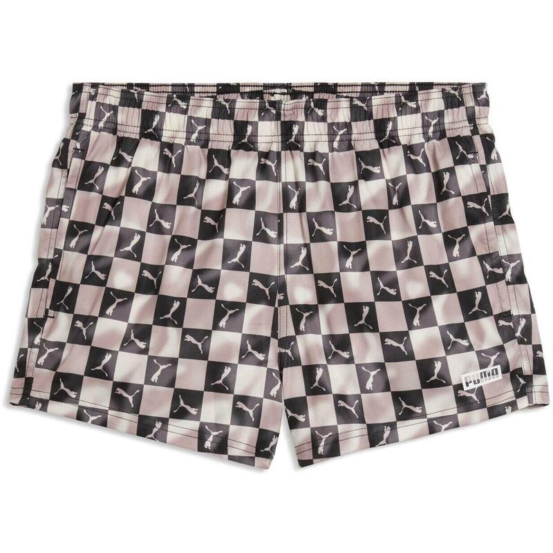 Pantaloni scurti barbati Puma Swim Men Printed Cat Short, Negru