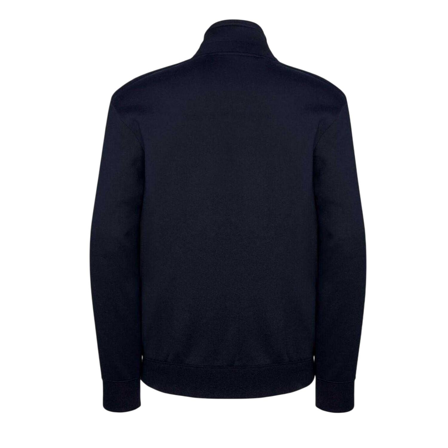Mens Logo Polycotton Full Zip Jacket (Navy) 4/4