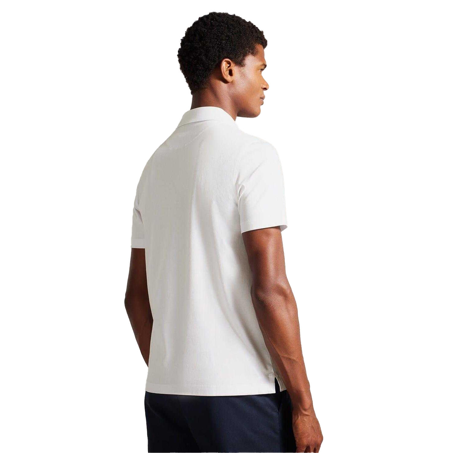 Mens Zeiter Cotton Polo Shirt (White) 3/5
