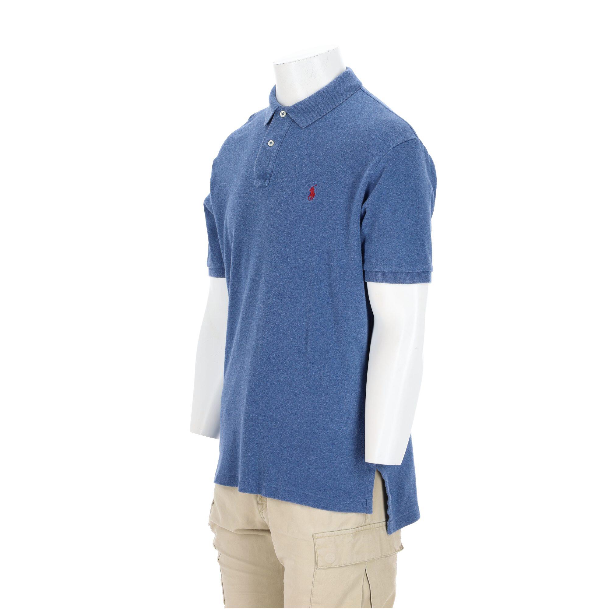 Segunda vida - Polo Ralph Lauren camisa masculina manga curta azul - Como novo 5/7
