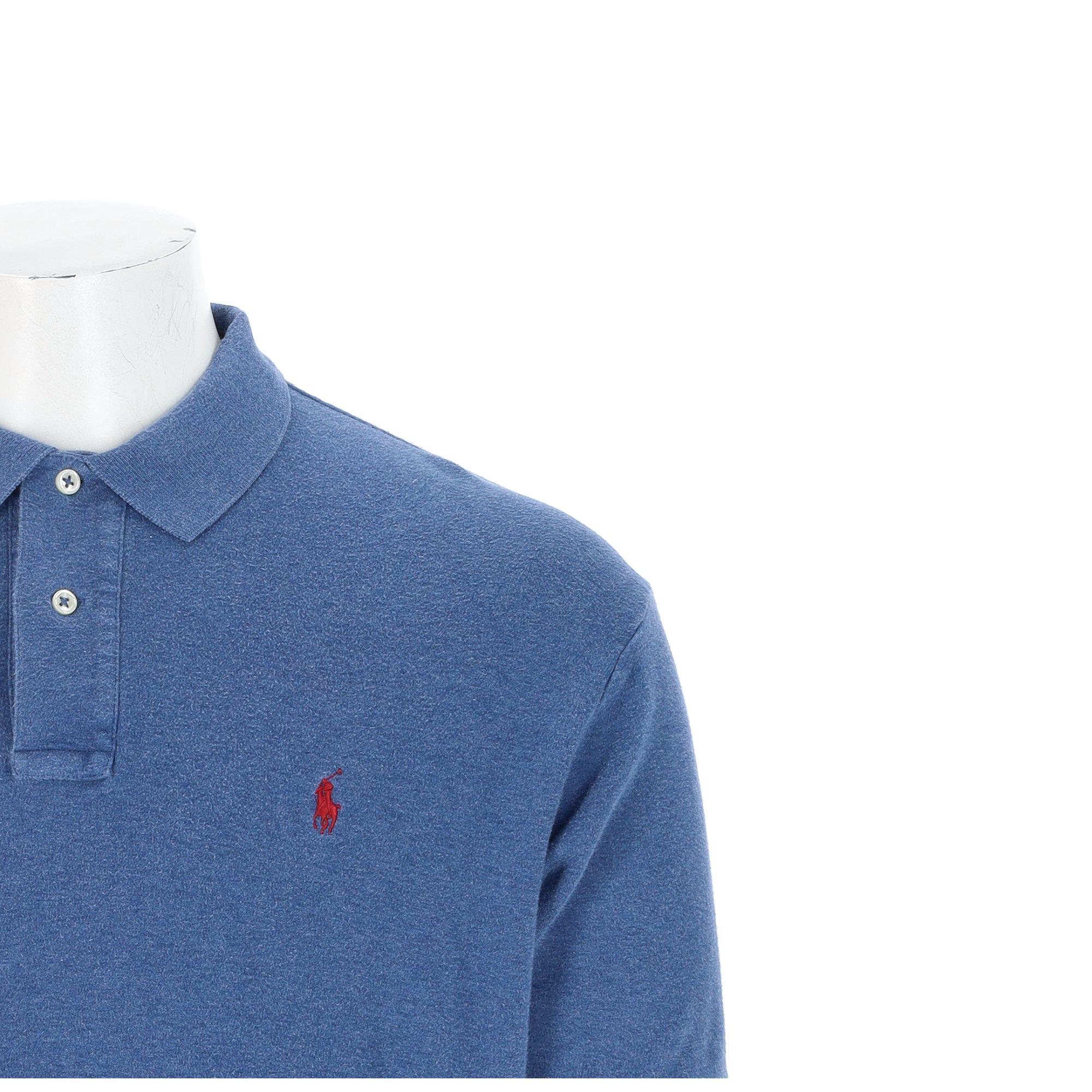 Segunda vida - Polo Ralph Lauren camisa masculina manga curta azul - Como novo 7/7