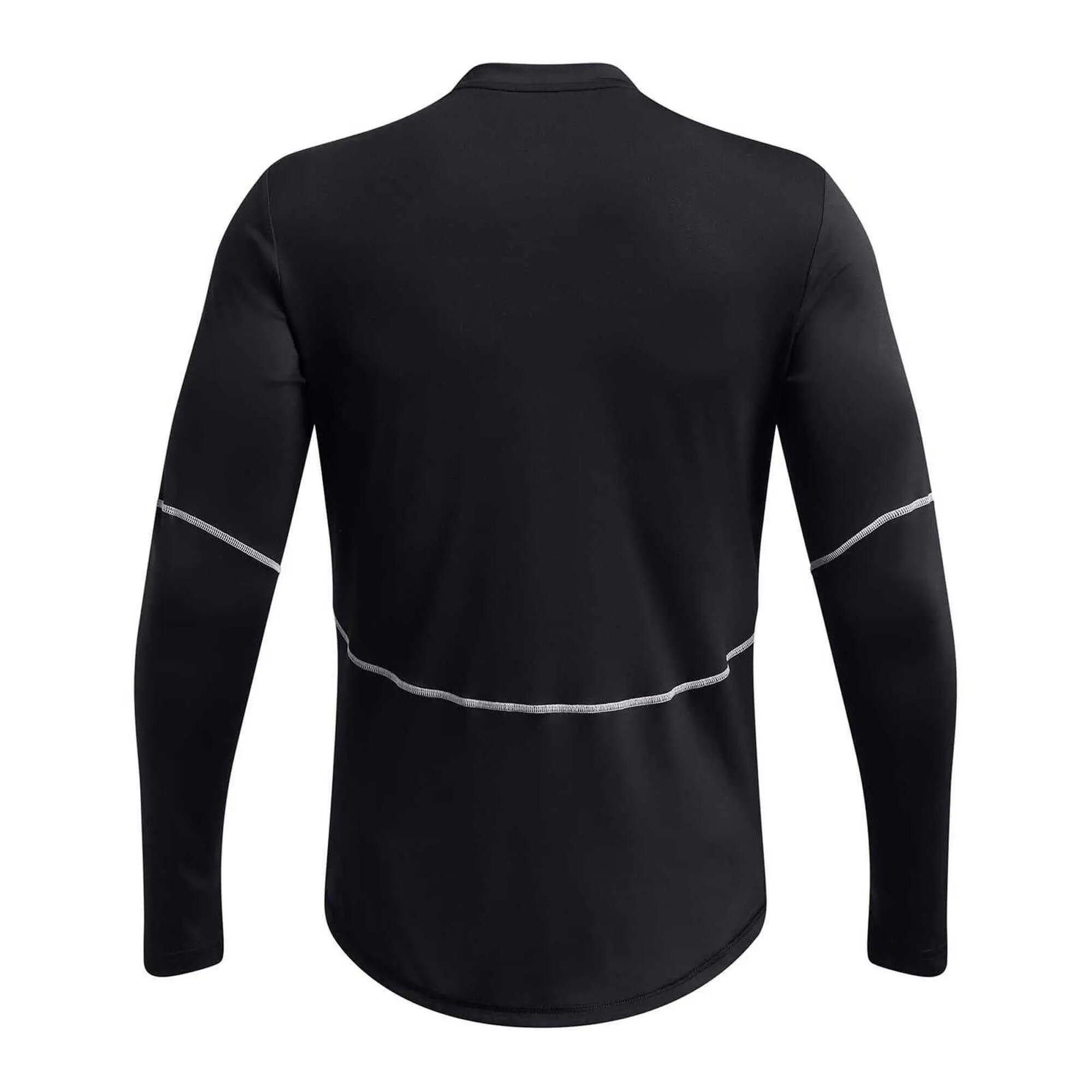 Maglietta Regolare Manica Lunga Uomo Under Armour Nero 3/3