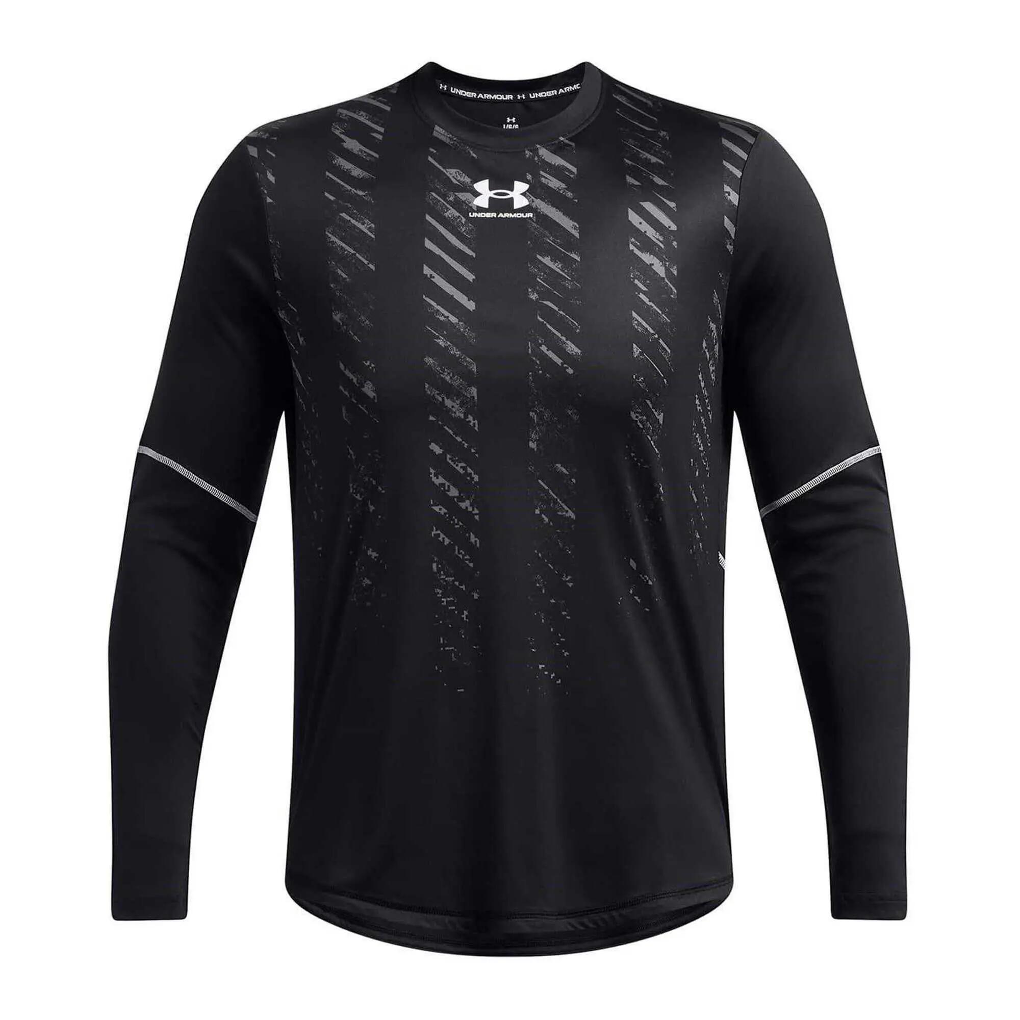 Maglietta Regolare Manica Lunga Uomo Under Armour Nero 2/3