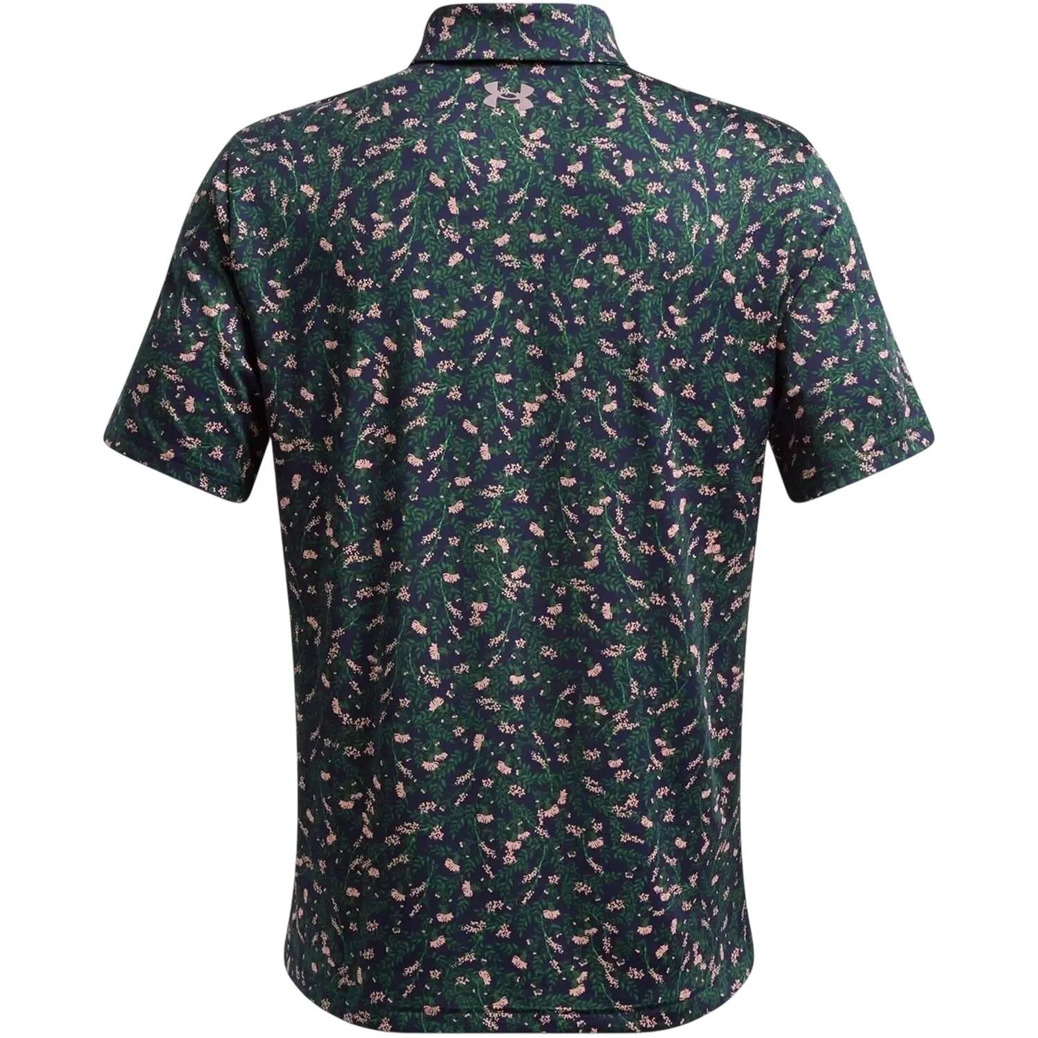 Maglietta Polo Performance (Tessuto Tecnico) Uomo Under Armour Playoff Blu 3/4