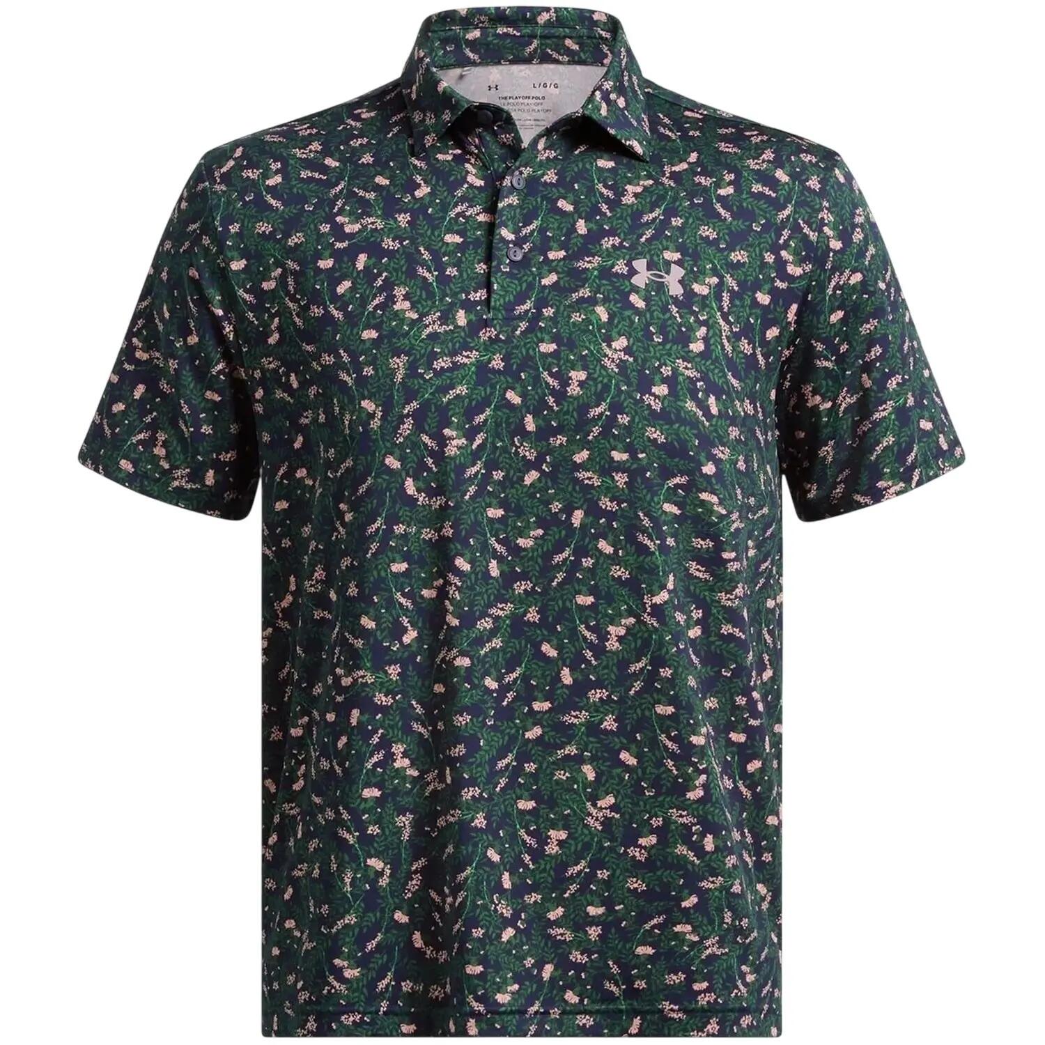 Maglietta Polo Performance (Tessuto Tecnico) Uomo Under Armour Playoff Blu 2/4