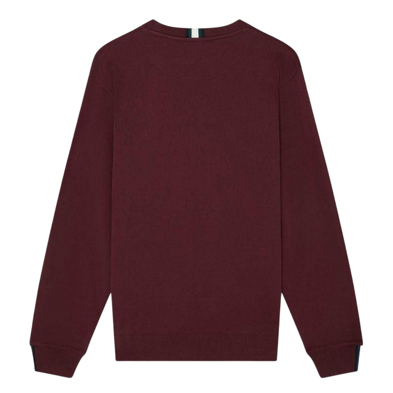 Sweatshirt für , Rundhalsausschnitt Herren Ochsenblutrot 3/4