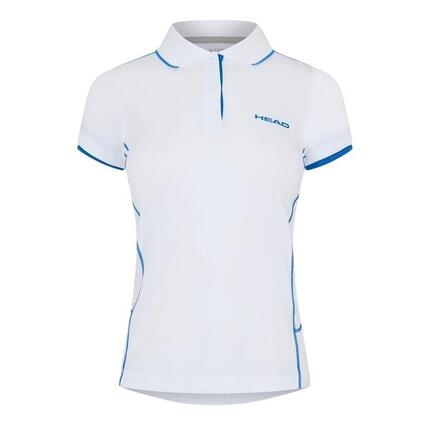 Club Italy" Poloshirt für Damen Weiß