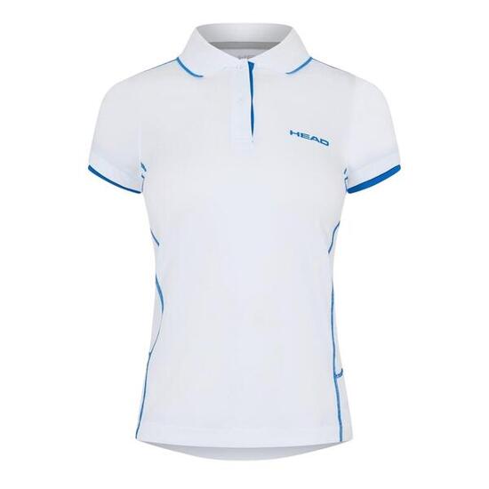 Club Italy" Poloshirt für Damen Weiß