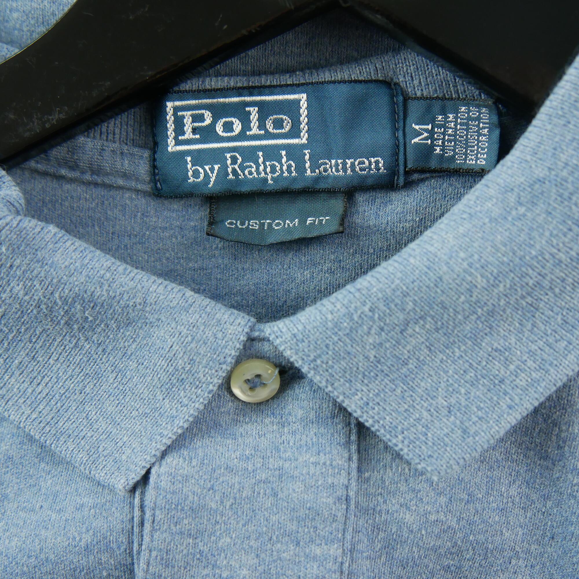Tweedehands - Polo Ralph Lauren heren korte mouw lichtblauw polo - Goede staat 6/6