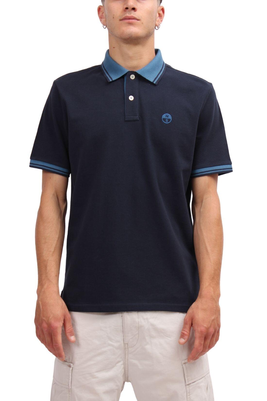 NORTH SAILS - Polo homme en coton avec détails contrastés - Taille XL 1/2