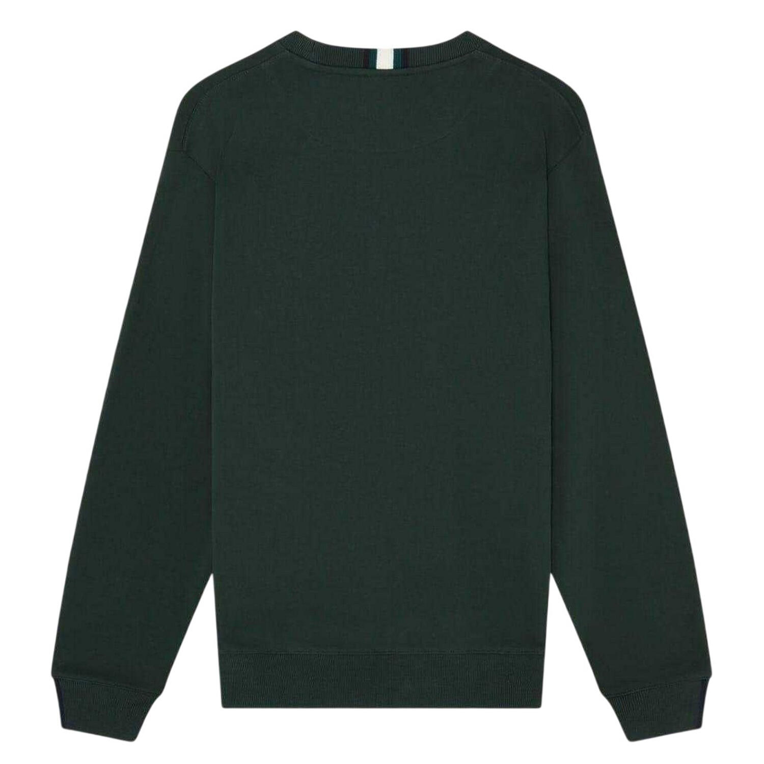 Sweatshirt für , Rundhalsausschnitt Herren Grün 3/4