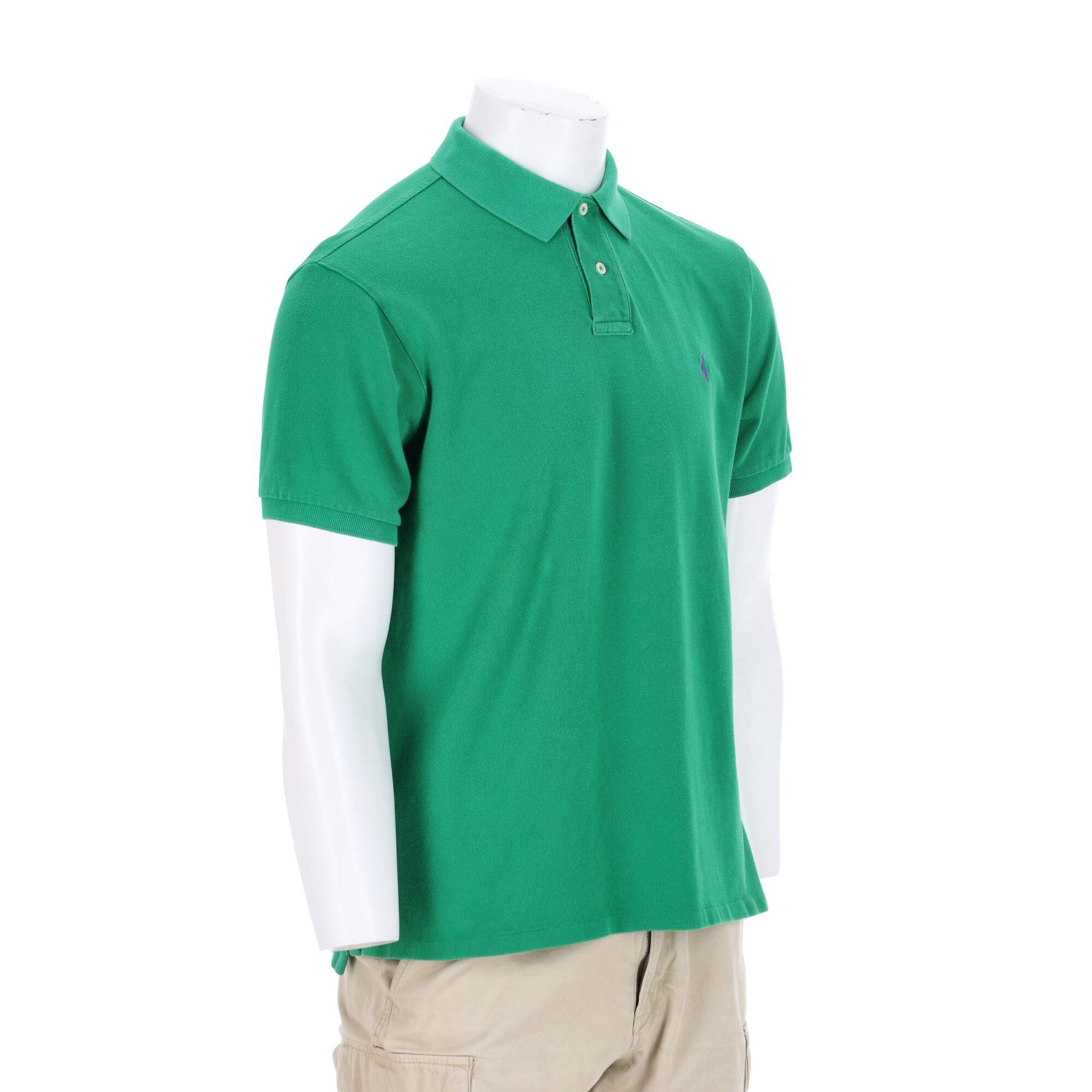 Tweedehands - Polo Ralph Lauren heren korte mouw groen - Zeer goede staat 5/7