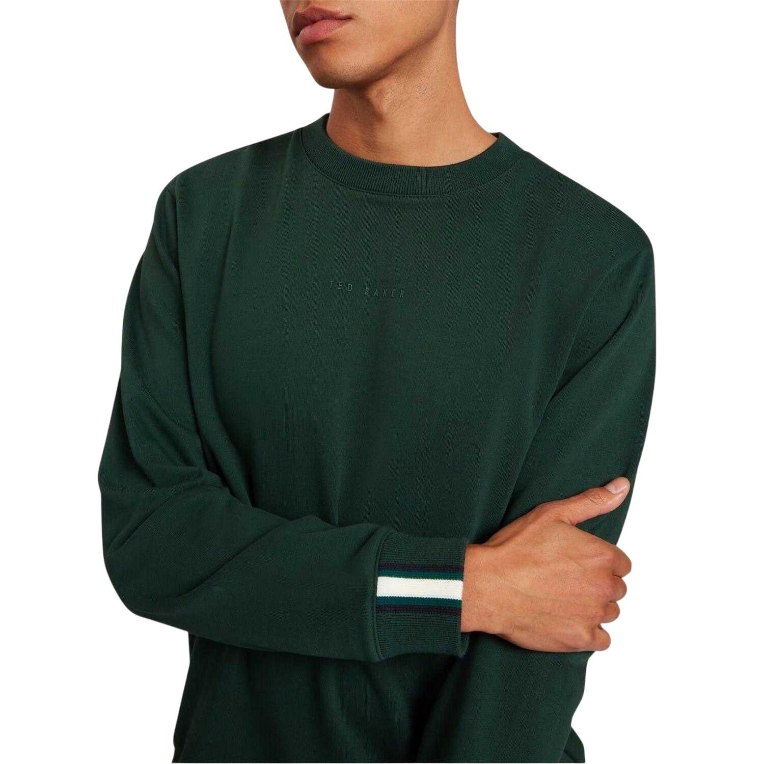 Sweatshirt für , Rundhalsausschnitt Herren Grün 4/4