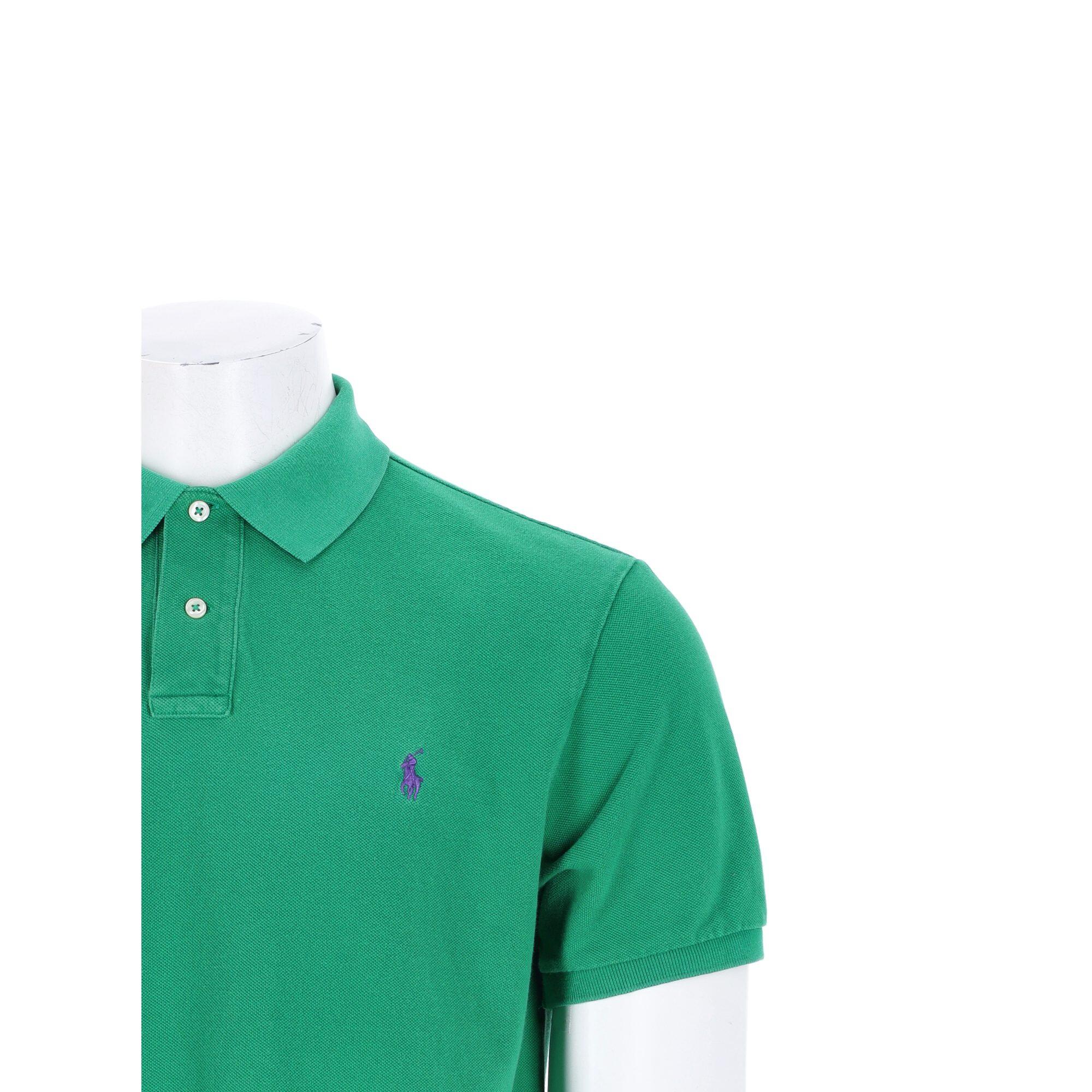 Tweedehands - Polo Ralph Lauren heren korte mouw groen - Zeer goede staat 6/7