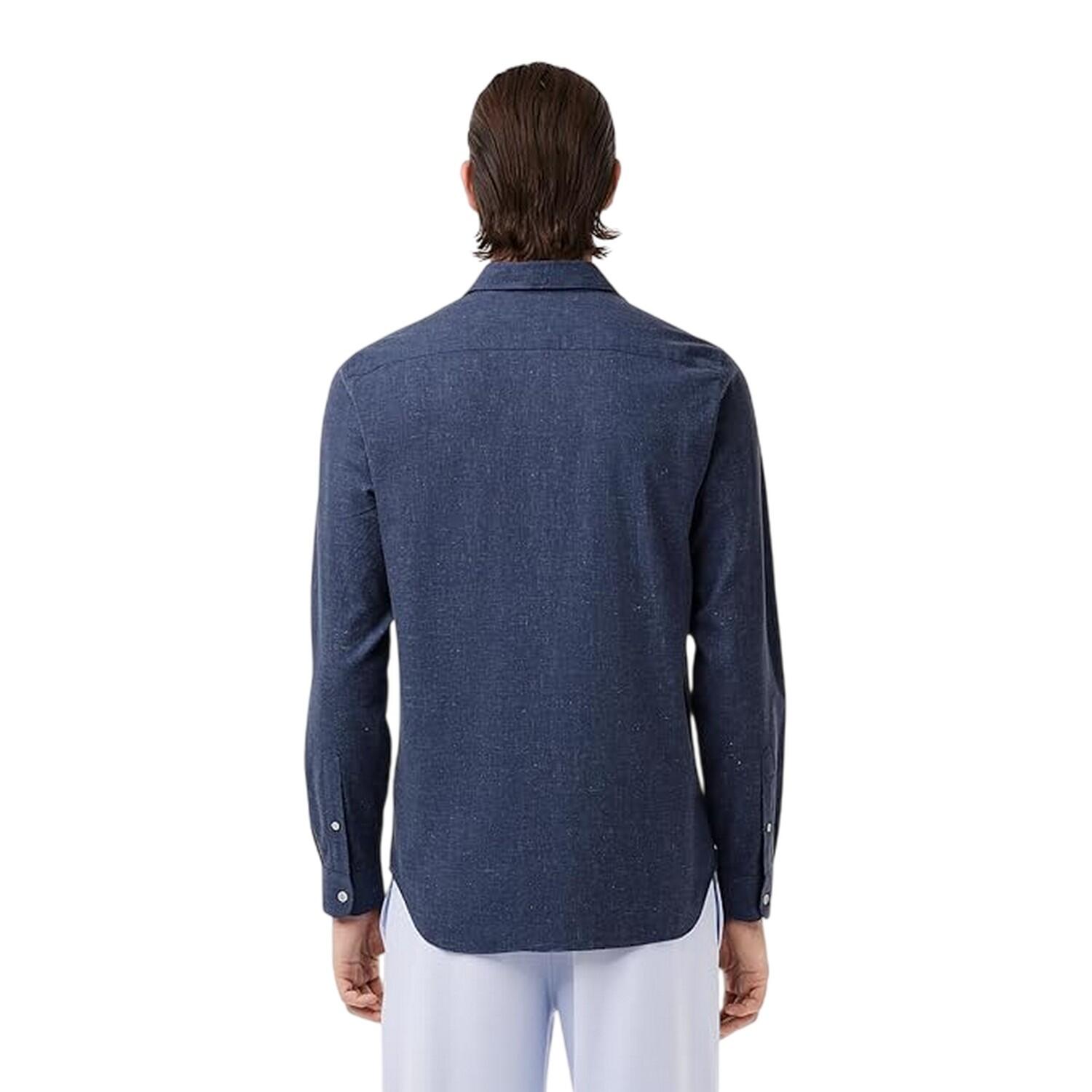 Hemd für , Regulär, Langärmlig Herren Dunkles Marineblau 2/4