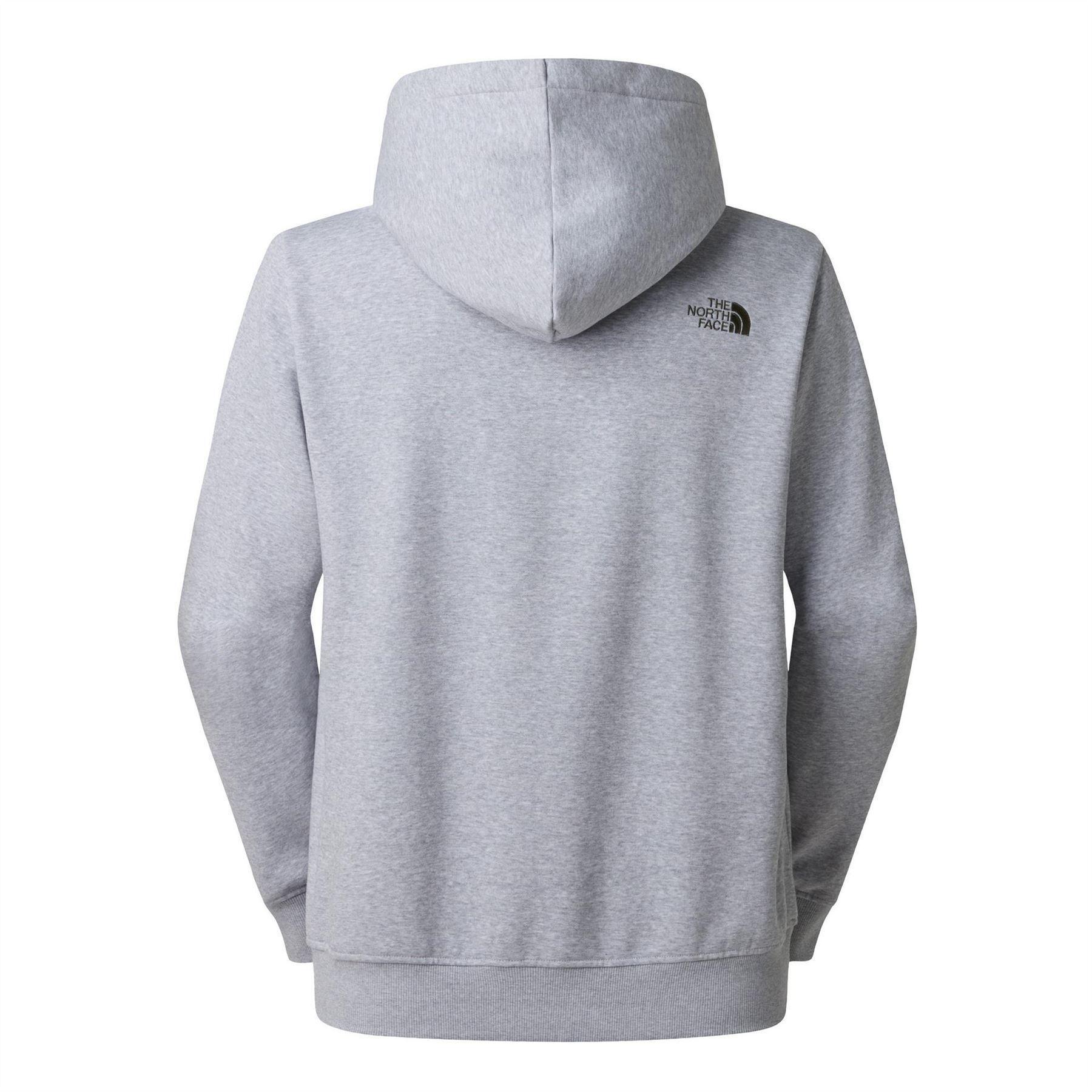 Mens Drew Pull Over Hoodie (Grey Heather) 2/2