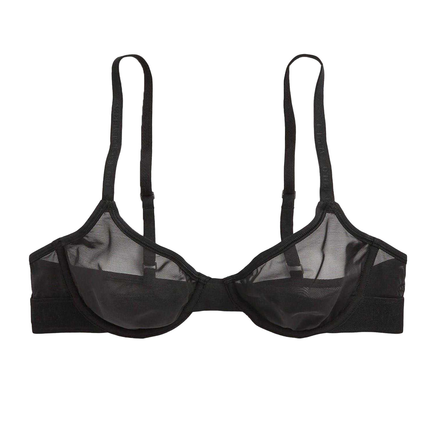 Womens/Ladies Triangle Bra (Onyx) 2/3