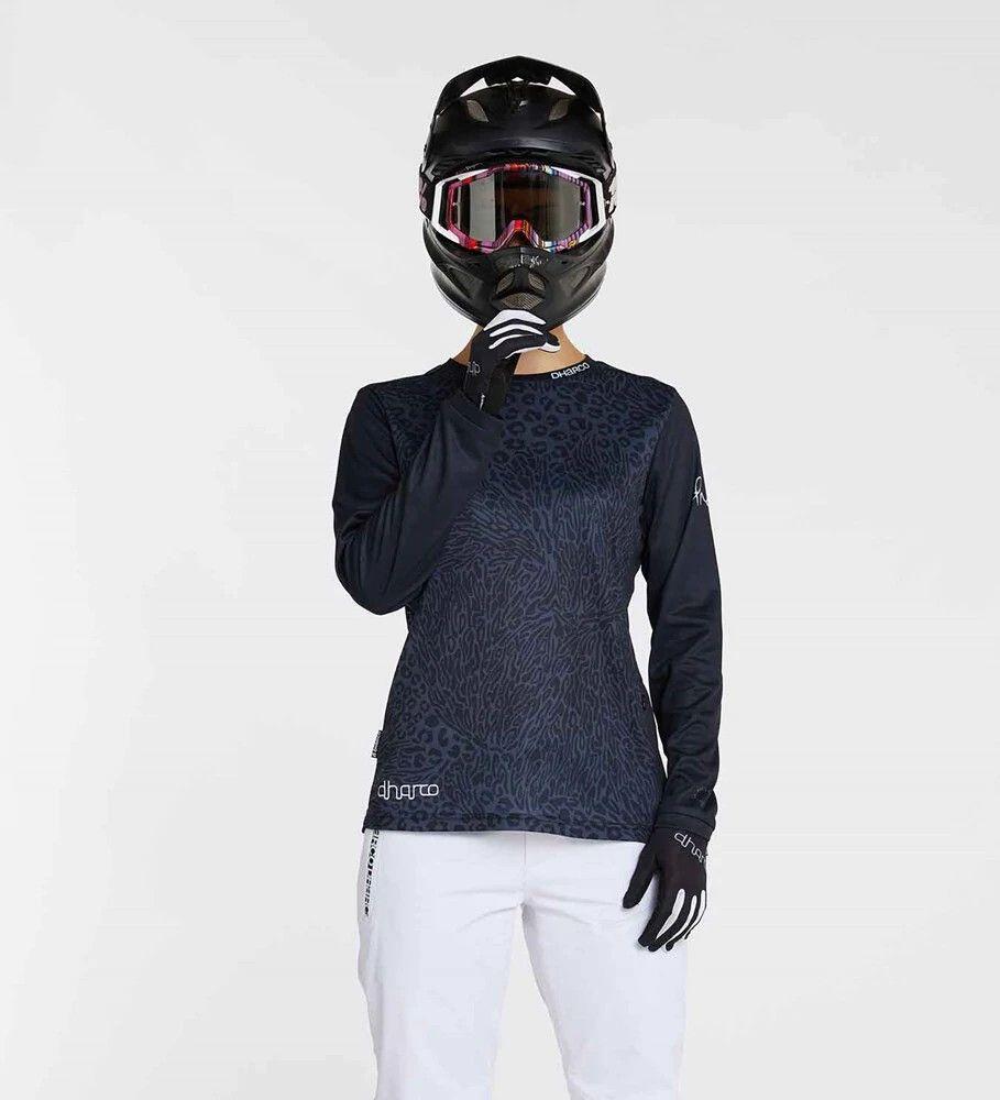 Dharco Vrouwen Lange Mouw Jersey Gravity Savannah Grijs/Zwart 2/5