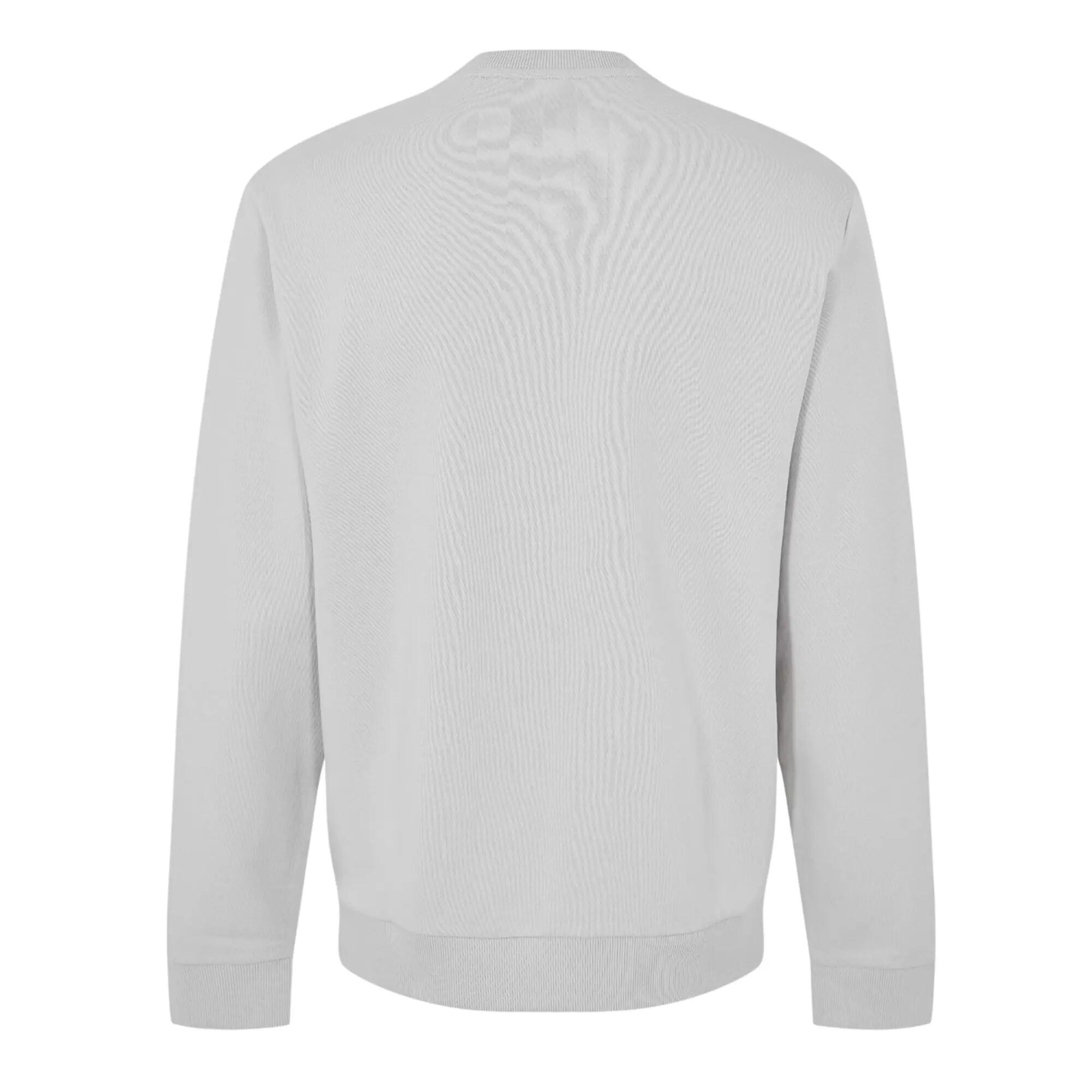 Mens Stitch Crew Neck Sweatshirt (Grey) 2/2