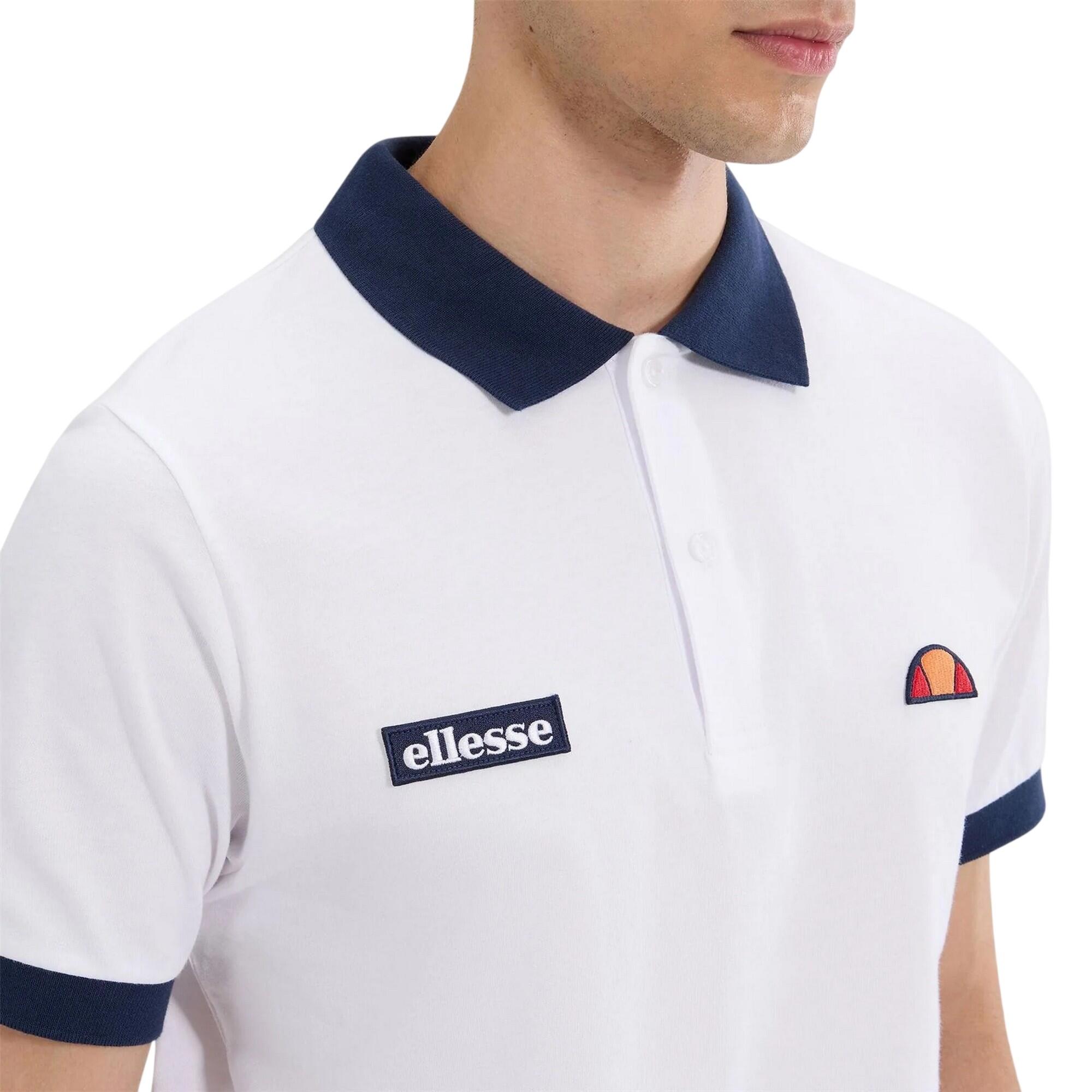 Maglietta Polo Uomo Ellesse Lessepsia Bianco Blu Navy 3/3