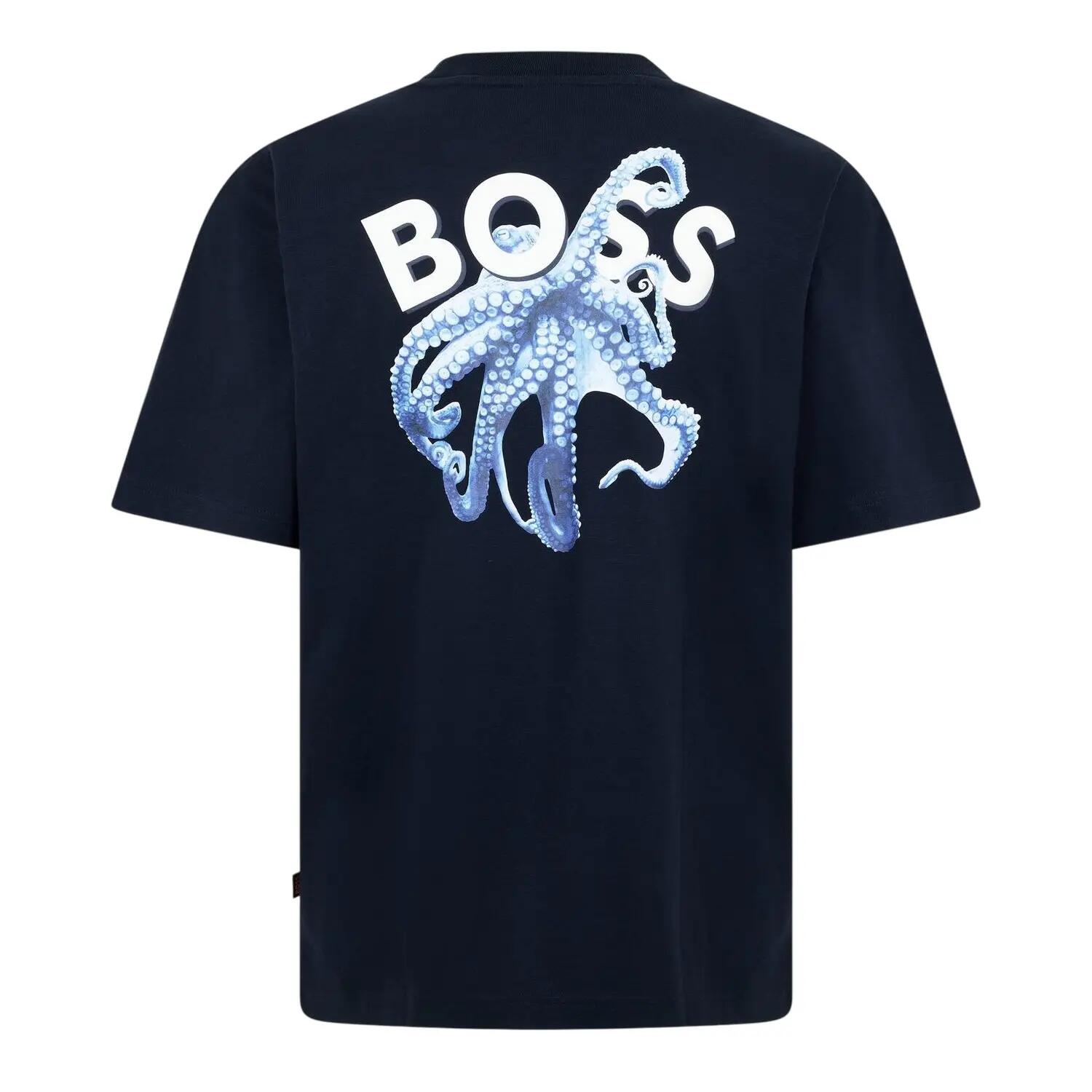Mens Embroidered Logo TShirt (Dark Blue) 2/2