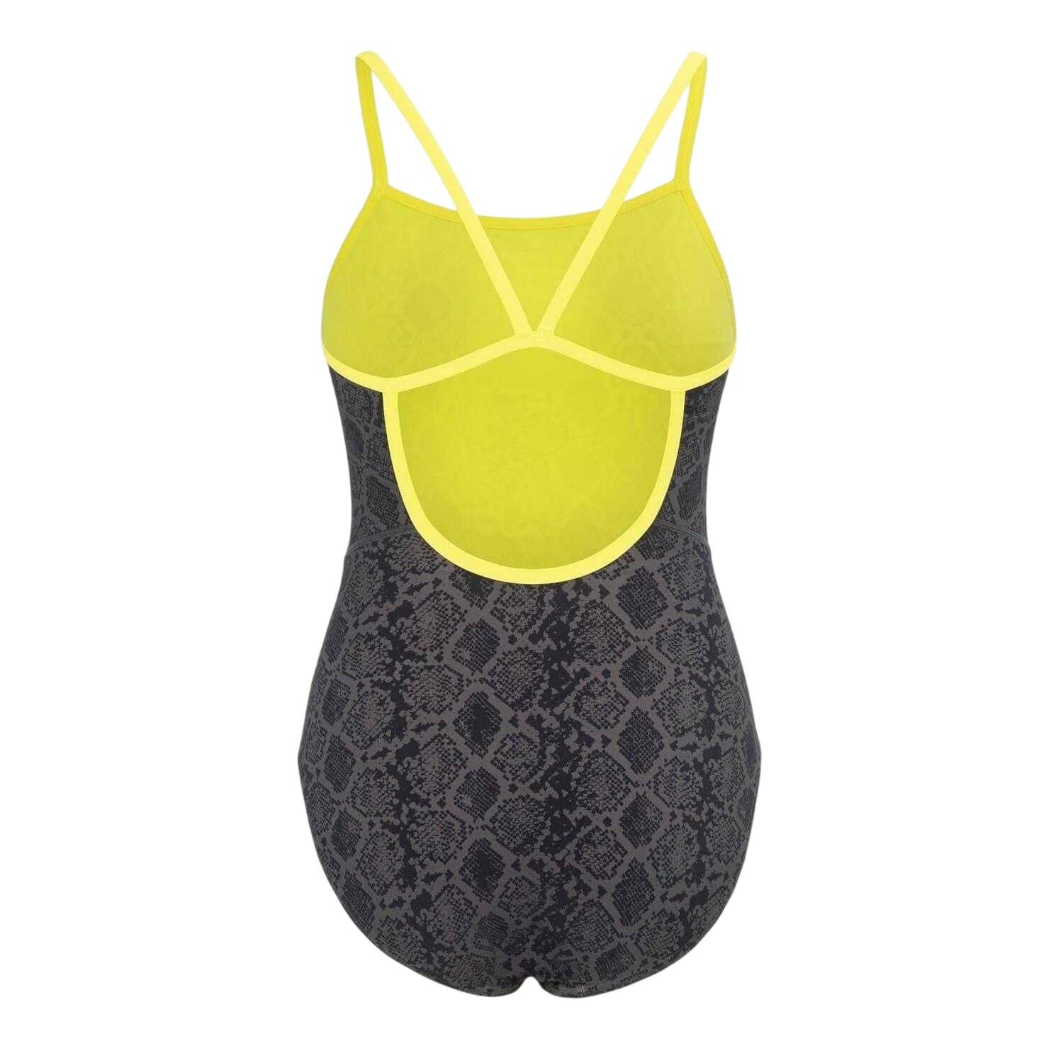 Maillot De Bain 1 Pièce Motif/style Peau De Serpent Femme (Noir / Vert) 2/3
