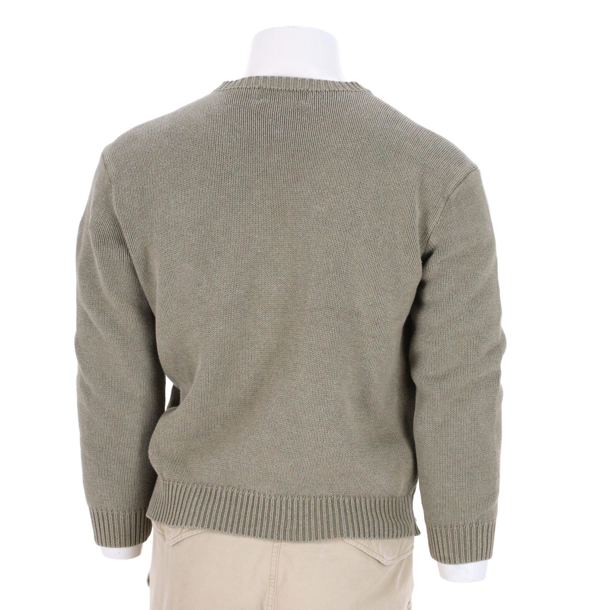 Seconde vie - Pull Homme  Col V Vert - Excellent 2/7