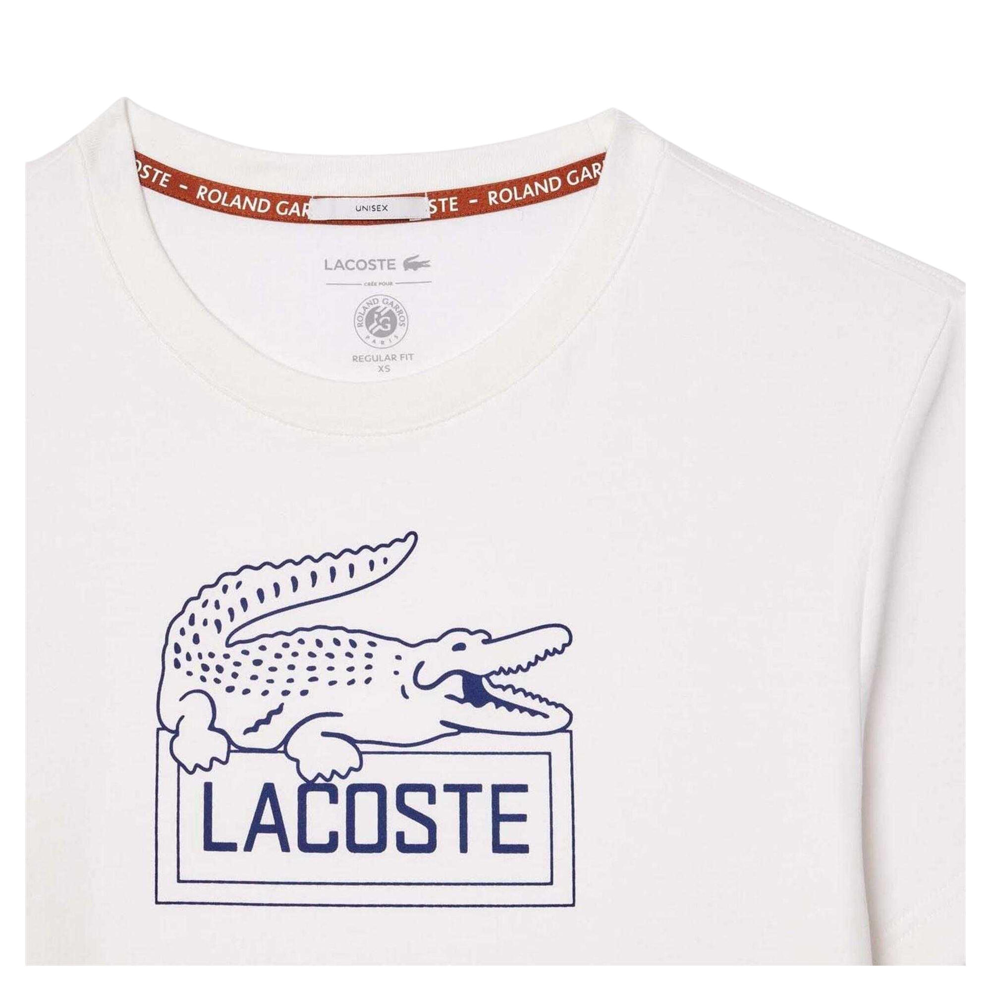 "Roland Garros Edition" TShirt für Damen Unisex, Regulär Herren Weiß 3/3