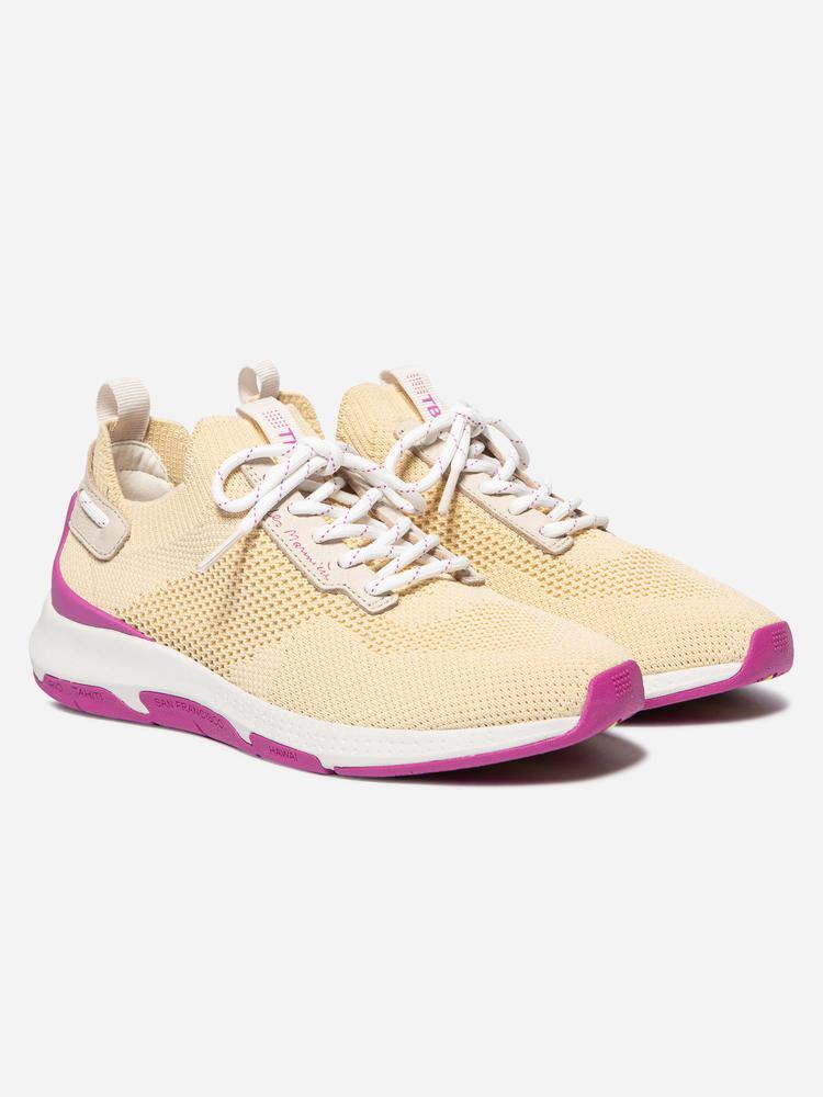 Chaussures de running Femme - JELLINA Jaune Pâle / Fuchsia 4/5
