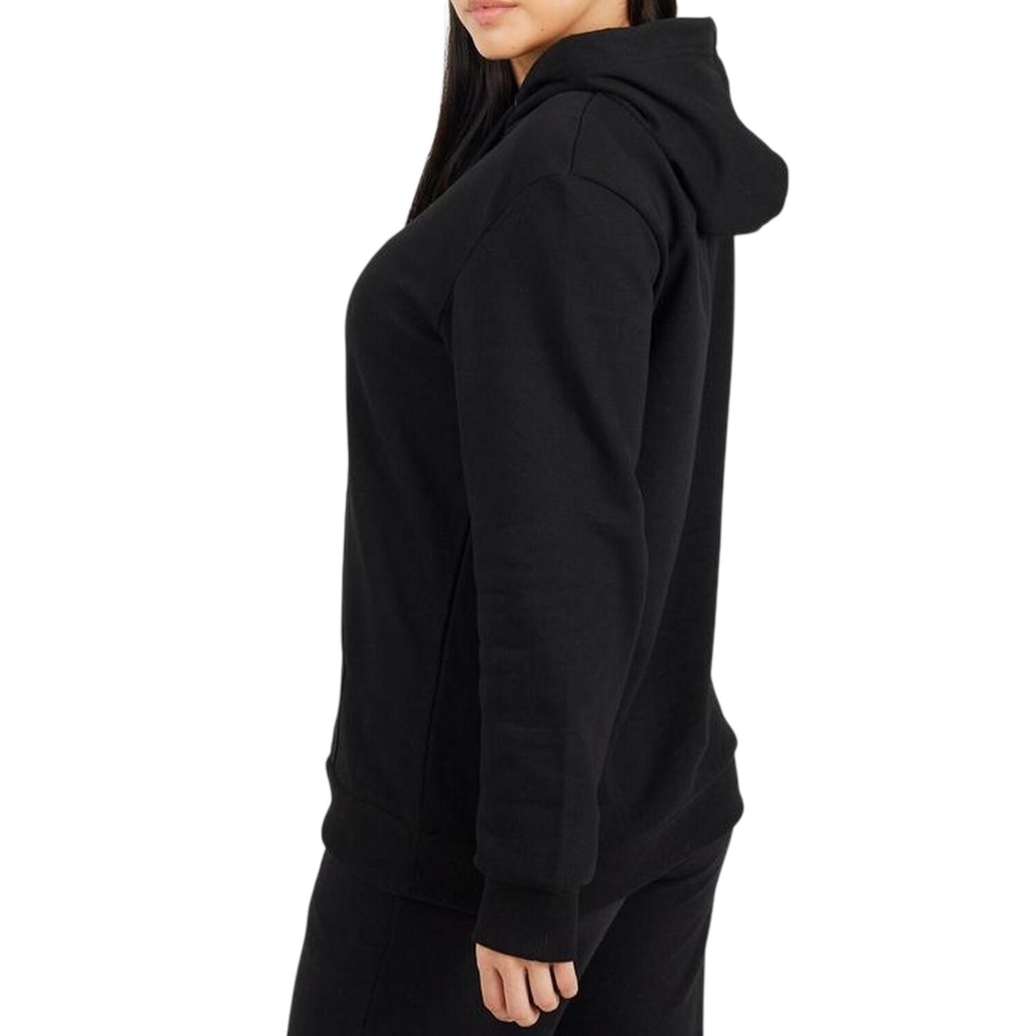 Womens/Ladies Drawstring Hoodie (Black) 2/3