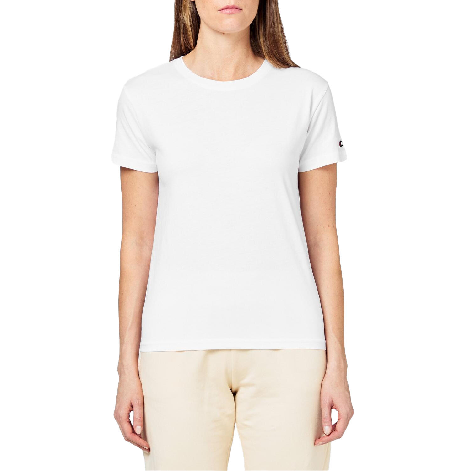 Maglietta Logo Piccolo Girocollo Donna Misura Confezione 2 Champion Bianco 4/4