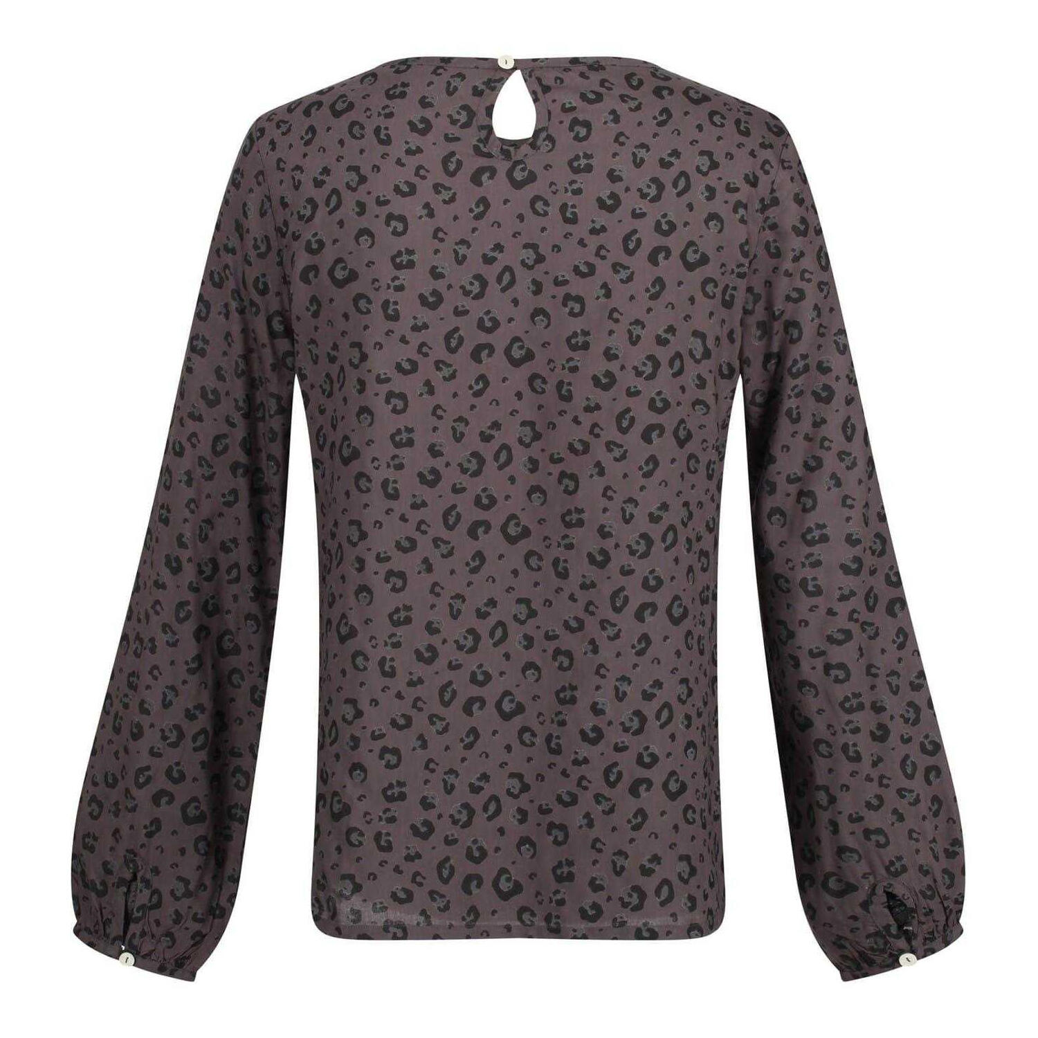 "Hadria" Bluse für , Tropfenausschnitt, Langärmlig Damen Schwarz 2/5
