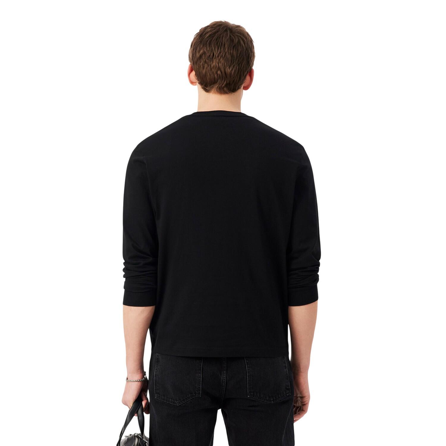 Tshirt Manches Longues Motif/style Imprimé Crocodile Homme (Noir) 3/5