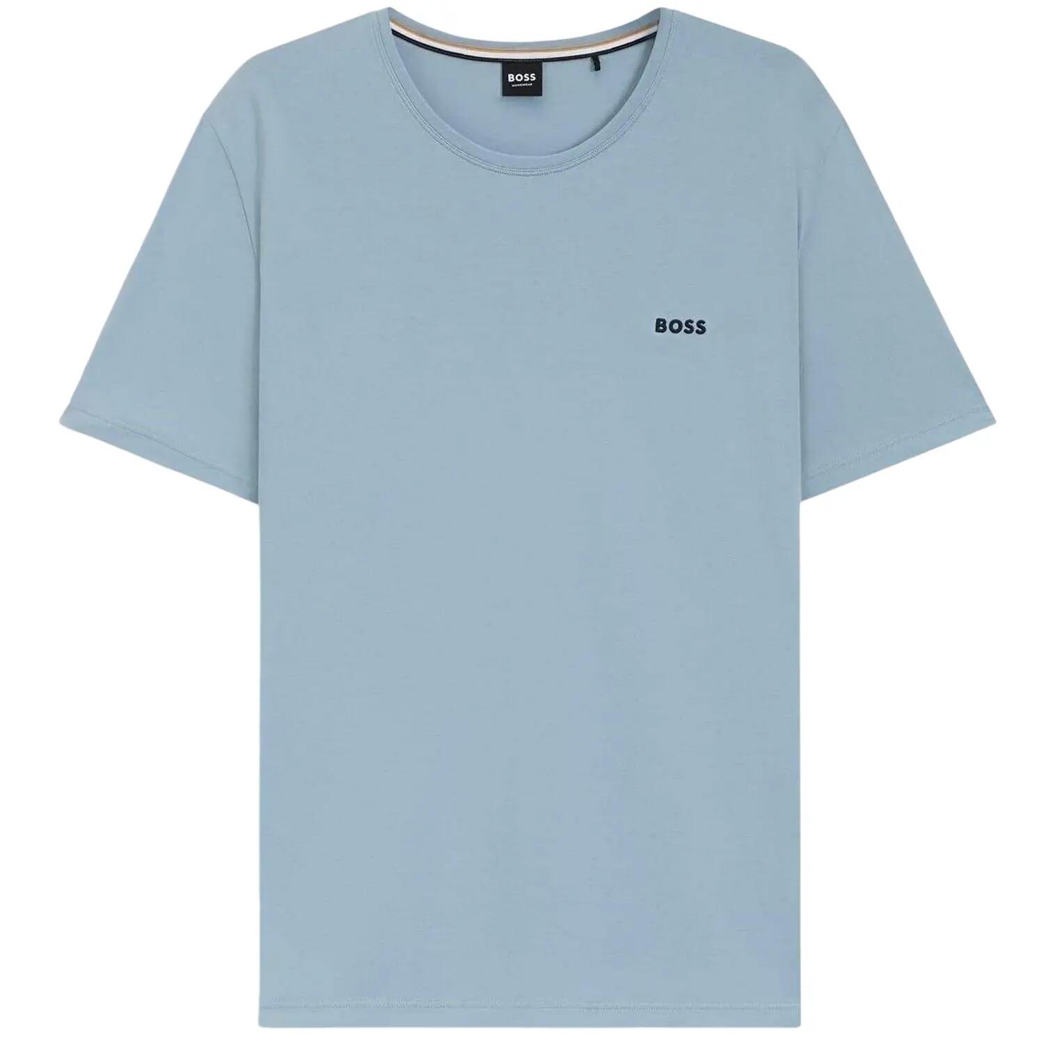 Maglietta Girocollo Maniche Corte Uomo Boss Mixmatch Blu 2/4